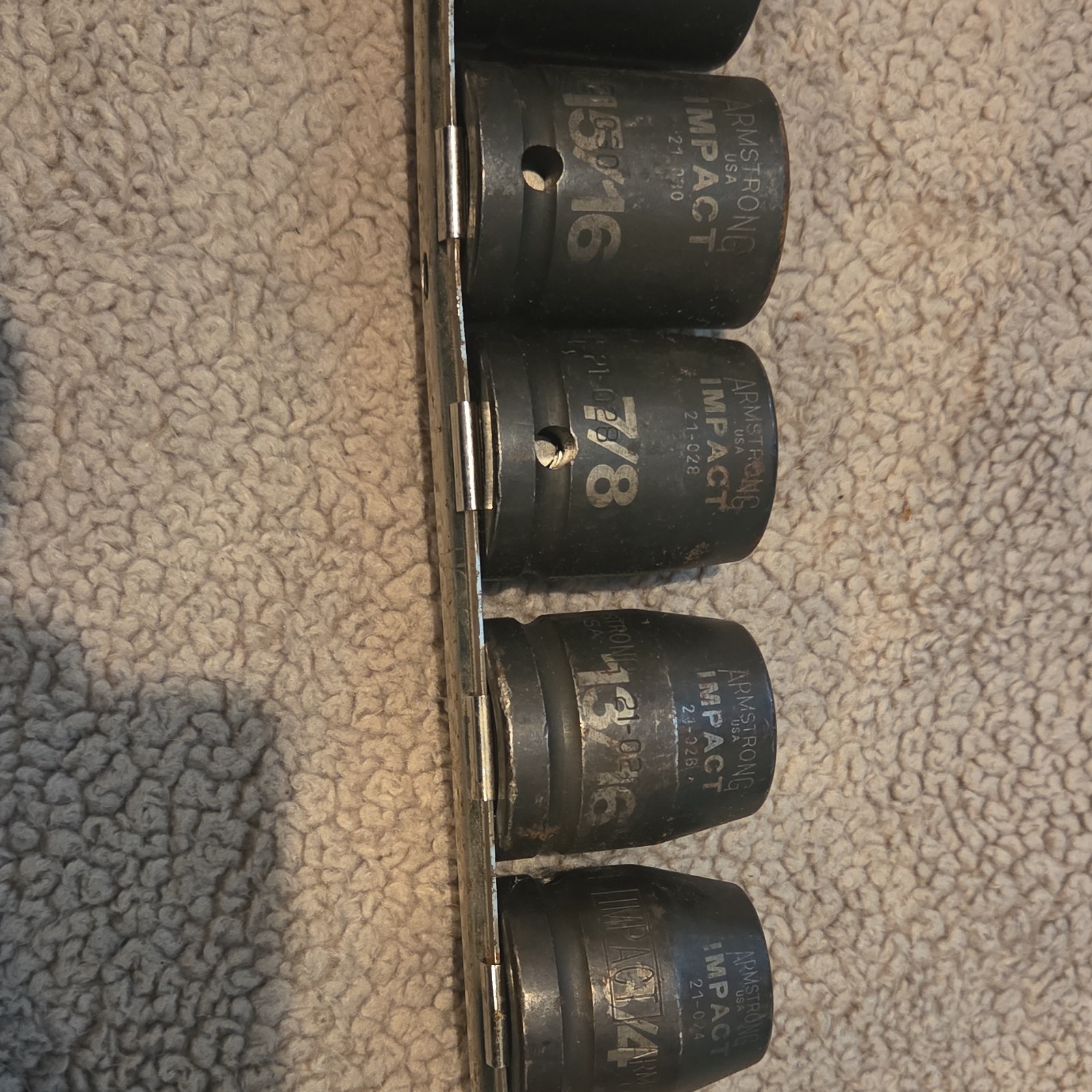 Armstrong Impact Socket Set 1 3/16 To 3/4 (8 Total) 6 Point