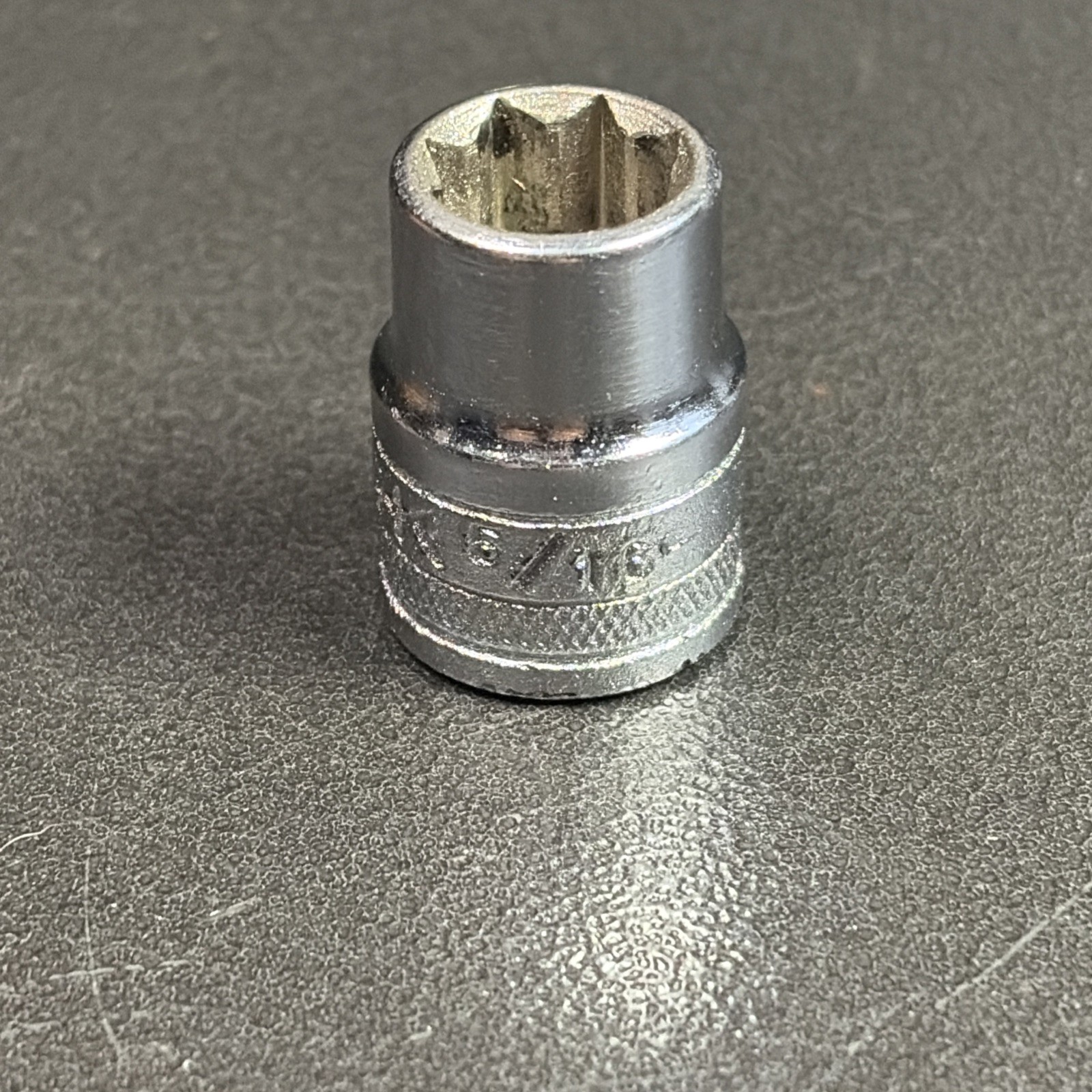 S-K 40900 5/16” Knurled Socket 8-Point Double Square, 1/4″ Drive