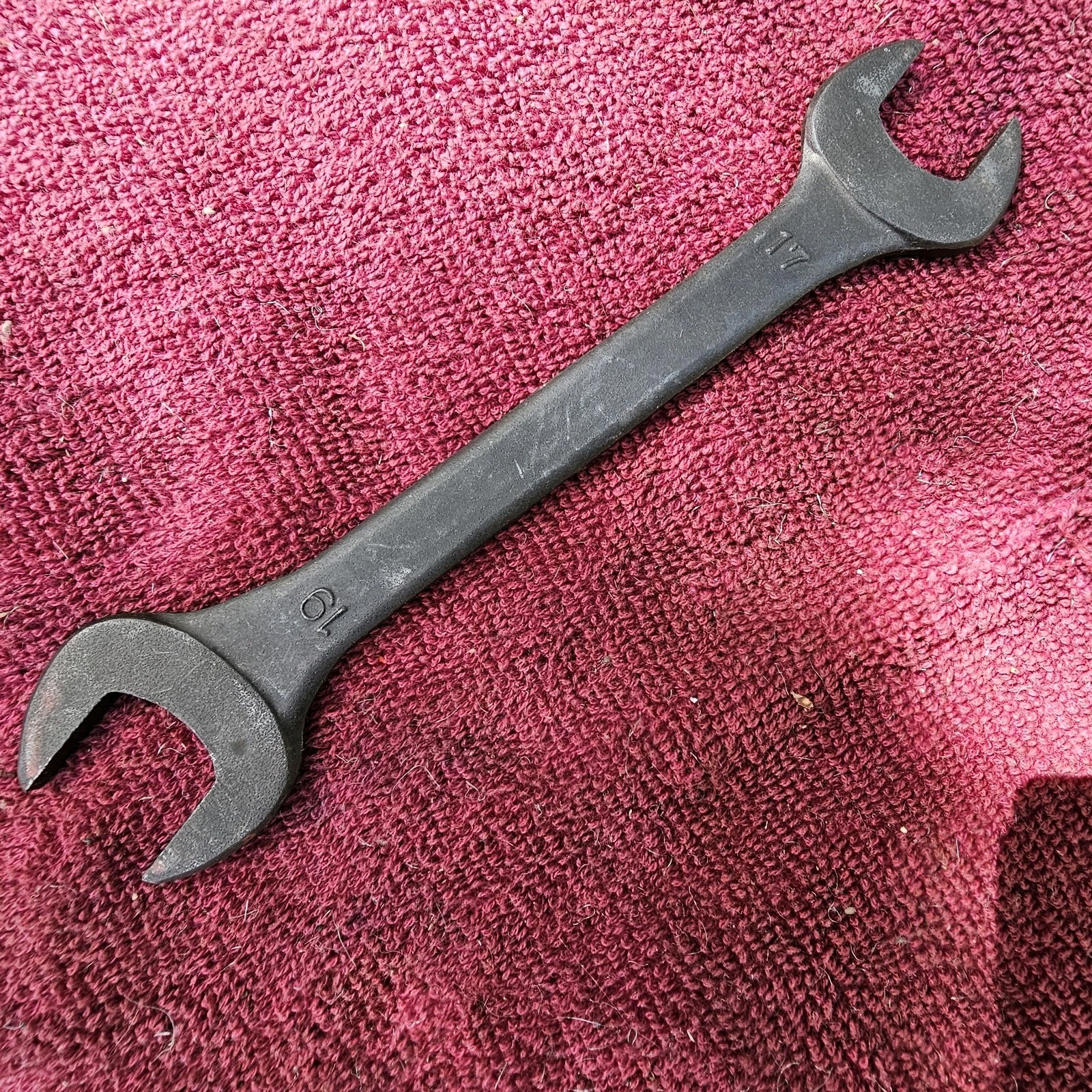 Unmarked 17mm x 19mm Open End Wrench