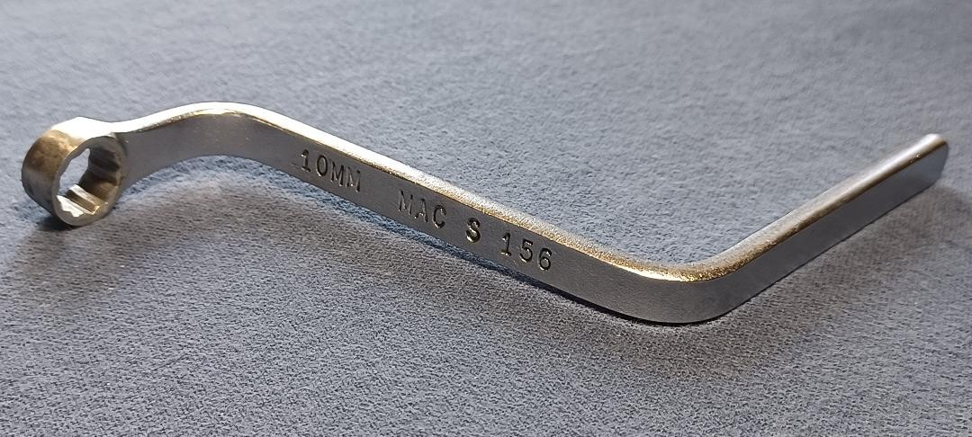 MAC Tools USA S156 10mm Metric VW German Auto Oil Cooler Obstruction Wrench USED