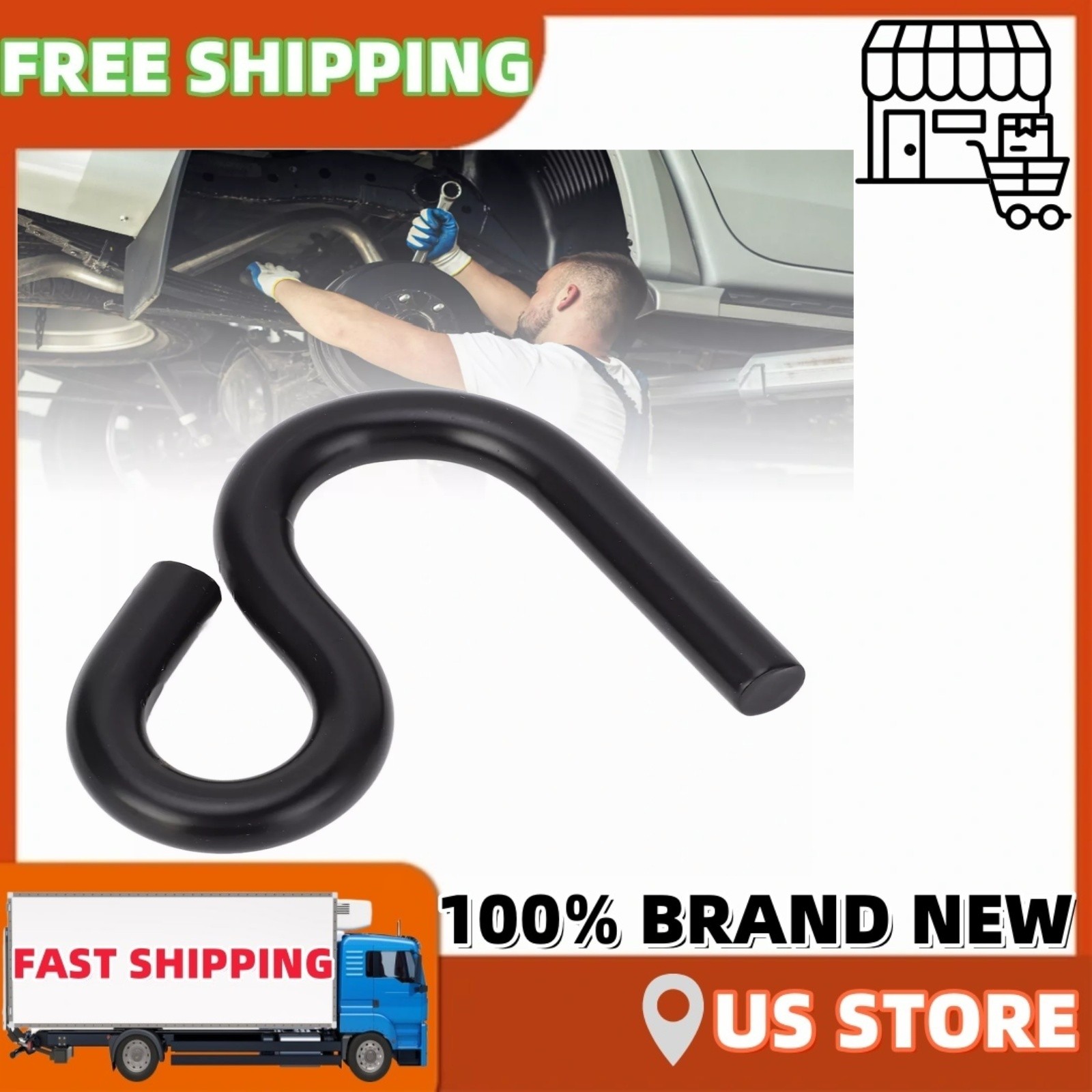 Automotive Ball Joint S Bar Hook Remover Tool Lower Control Arm Prying Tool US