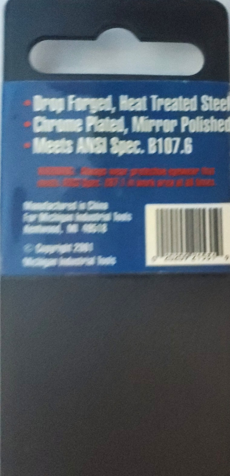 11/16 Inch Open Box End Mit
