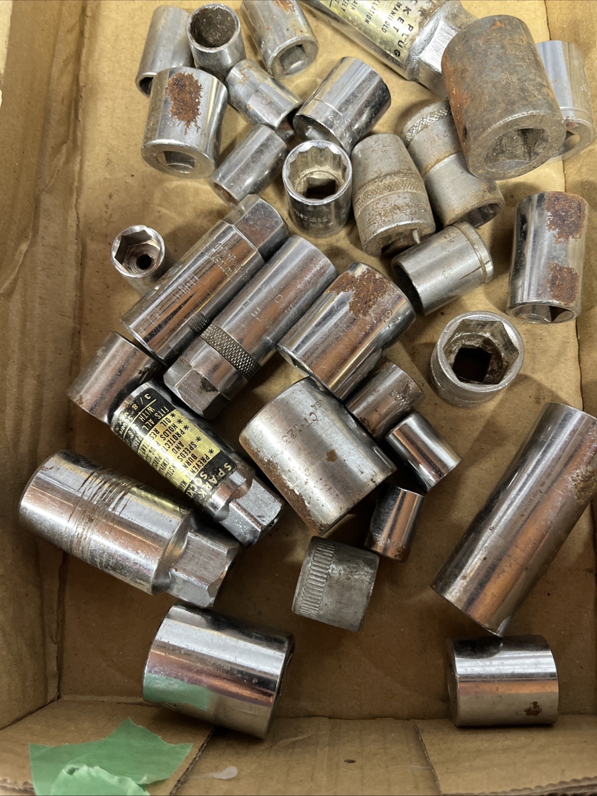 Mixed Lot Of 30 Sockets Meter And Standard 1/4” 3/8” & 1/2” Drives