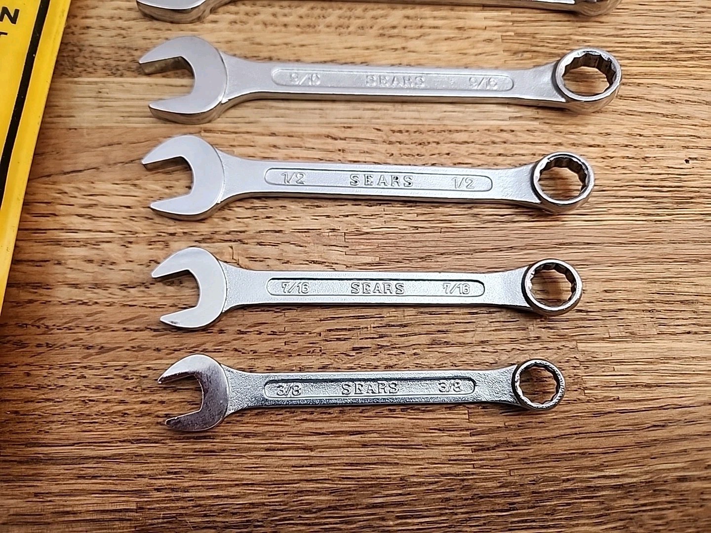 Vintage Sears 6pc SAE Wrench Set 4390