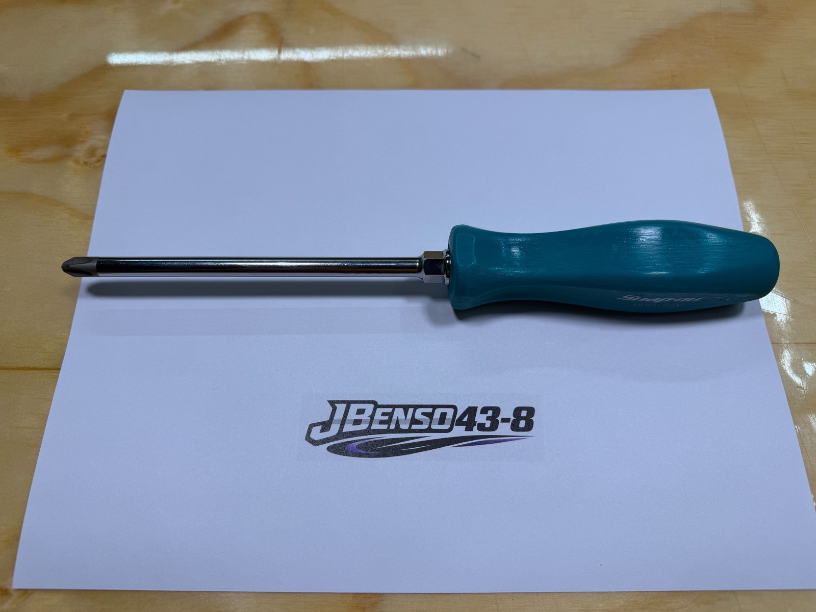 Snap-on Tools USA NEW RARE TEAL #3 Phillips Hard Handle Screwdriver SDDP63IRATL