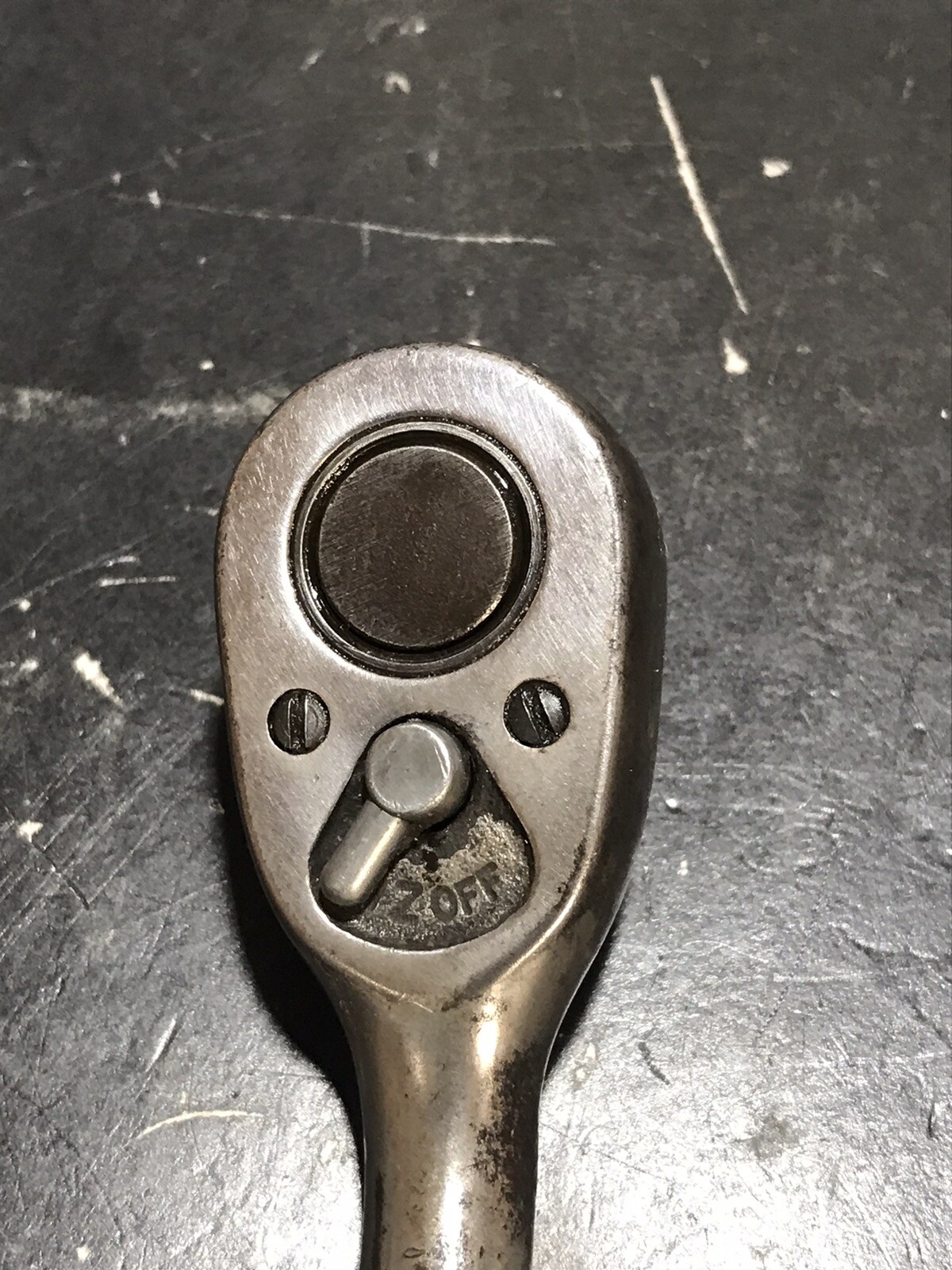 SNAP-ON TOOLS RS4LB 3/8 DRIVE SPEEDER RATCHET 1960s WORKS PERFECT USED