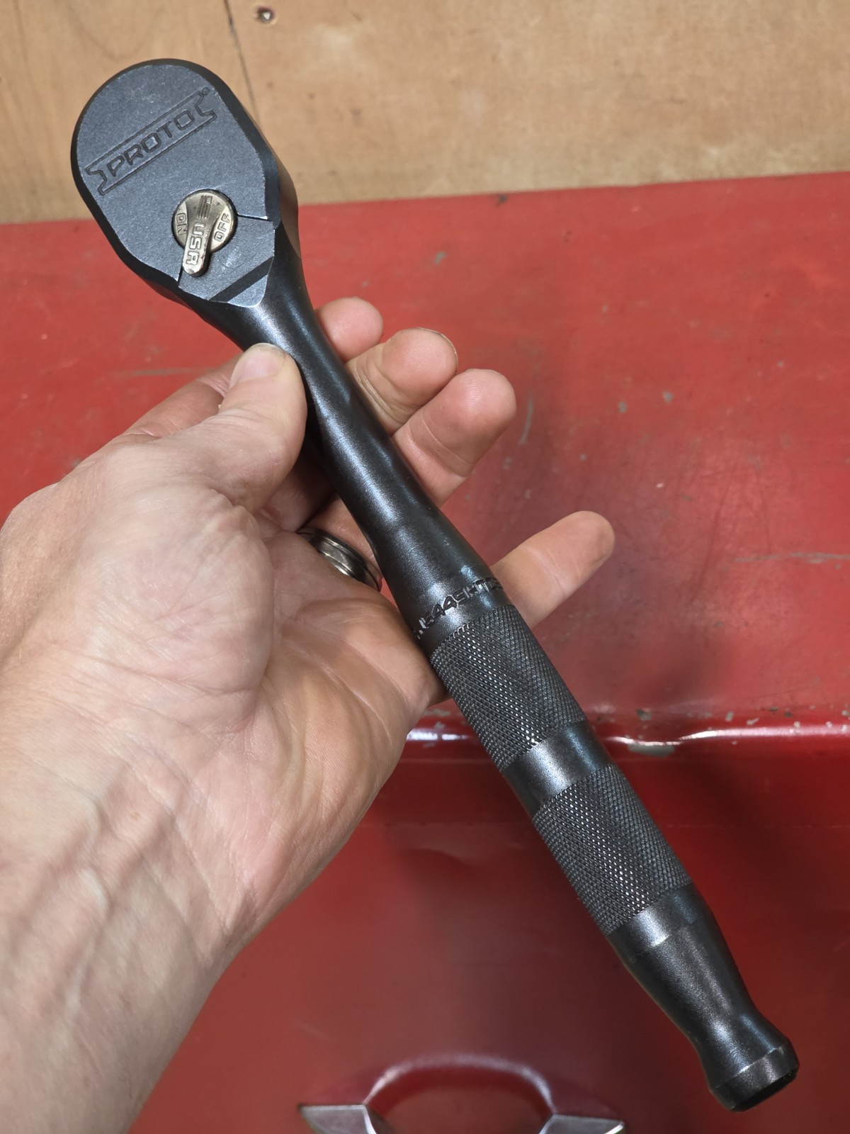 Proto 1/2″ Drive Black Oxide 90 Tooth Ratchet 5449HTCBL 4V USA 10.75″ Long USA