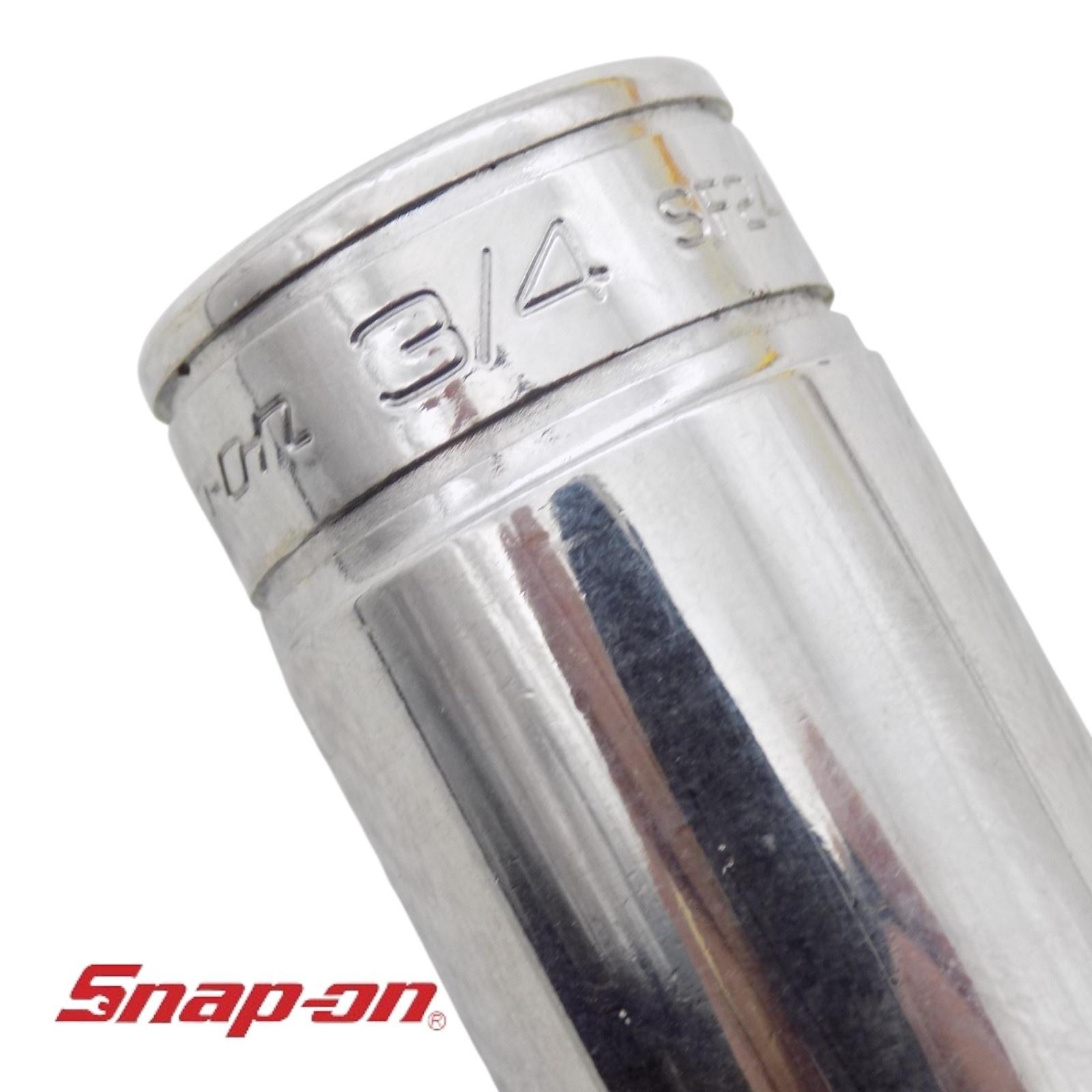 Snap-on SF241 3/4in SAE 12-Point Deep Socket 3/8in Drive Chrome USA Pro Tool
