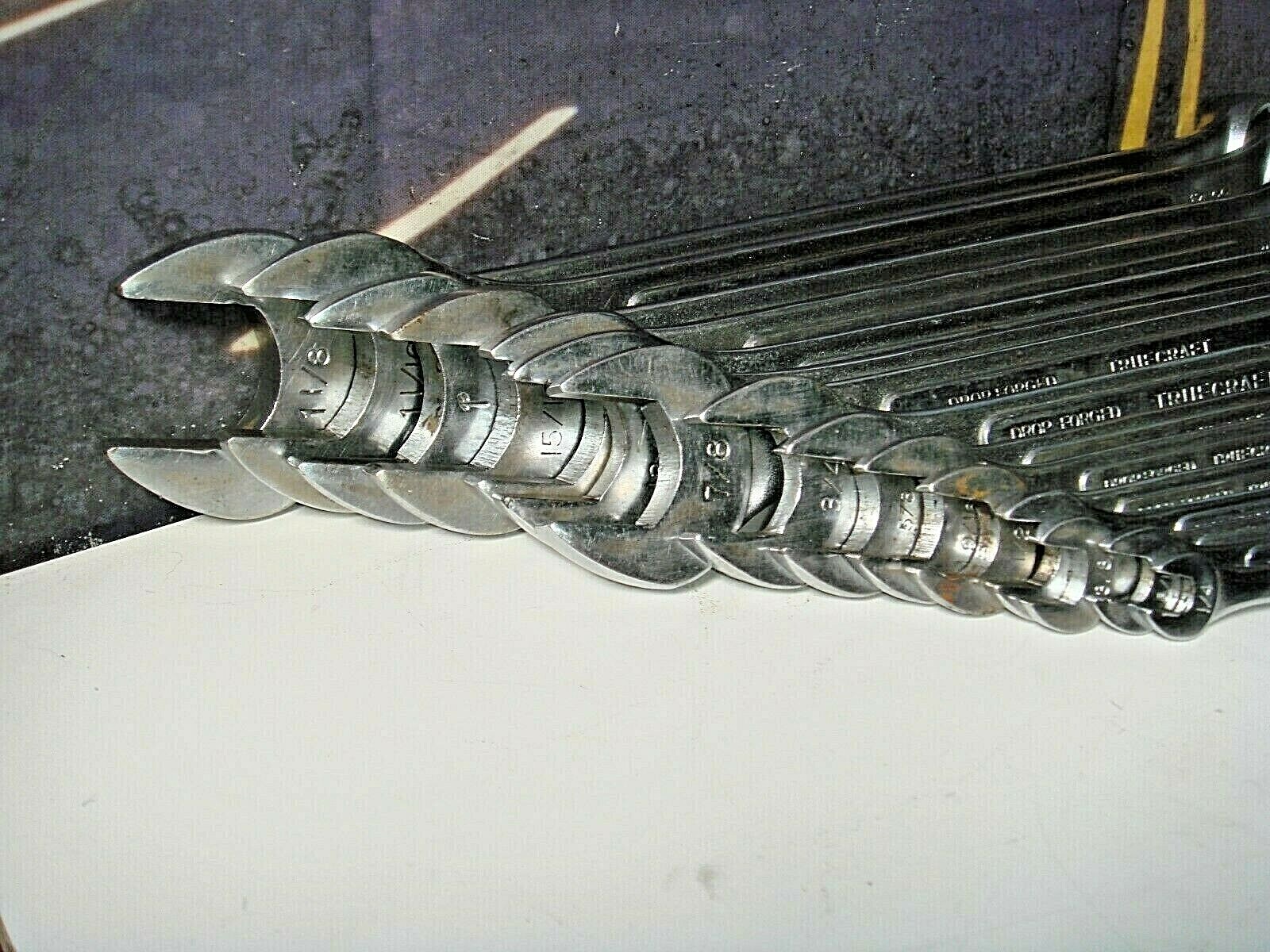 Open End 12 Point Box Wrenches 15 Piece Long 1/4″ to 1-1/8″ Drop Forged Japan M6