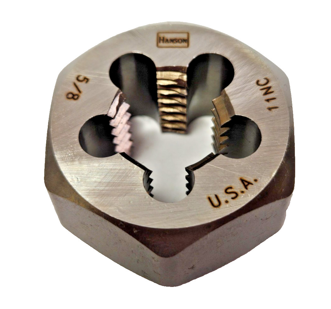 5/8-11 NC x 1-7/16″ Hex Die 7252 Irwin Carbon Steel RH Rethreading