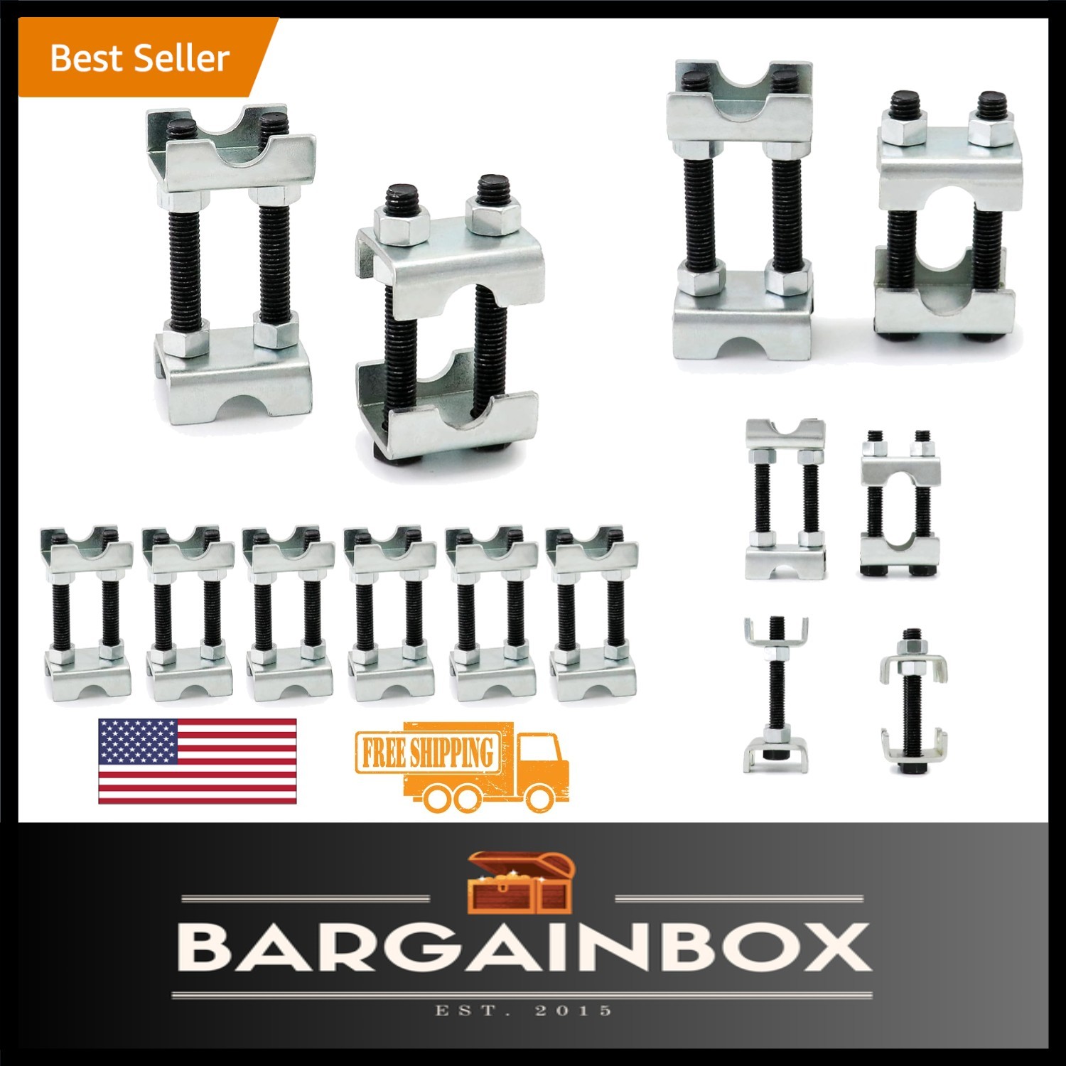 High-Quality Steel 2-Way Spring Spacers – 8 Pack for Enhanced Vehicle Suspension