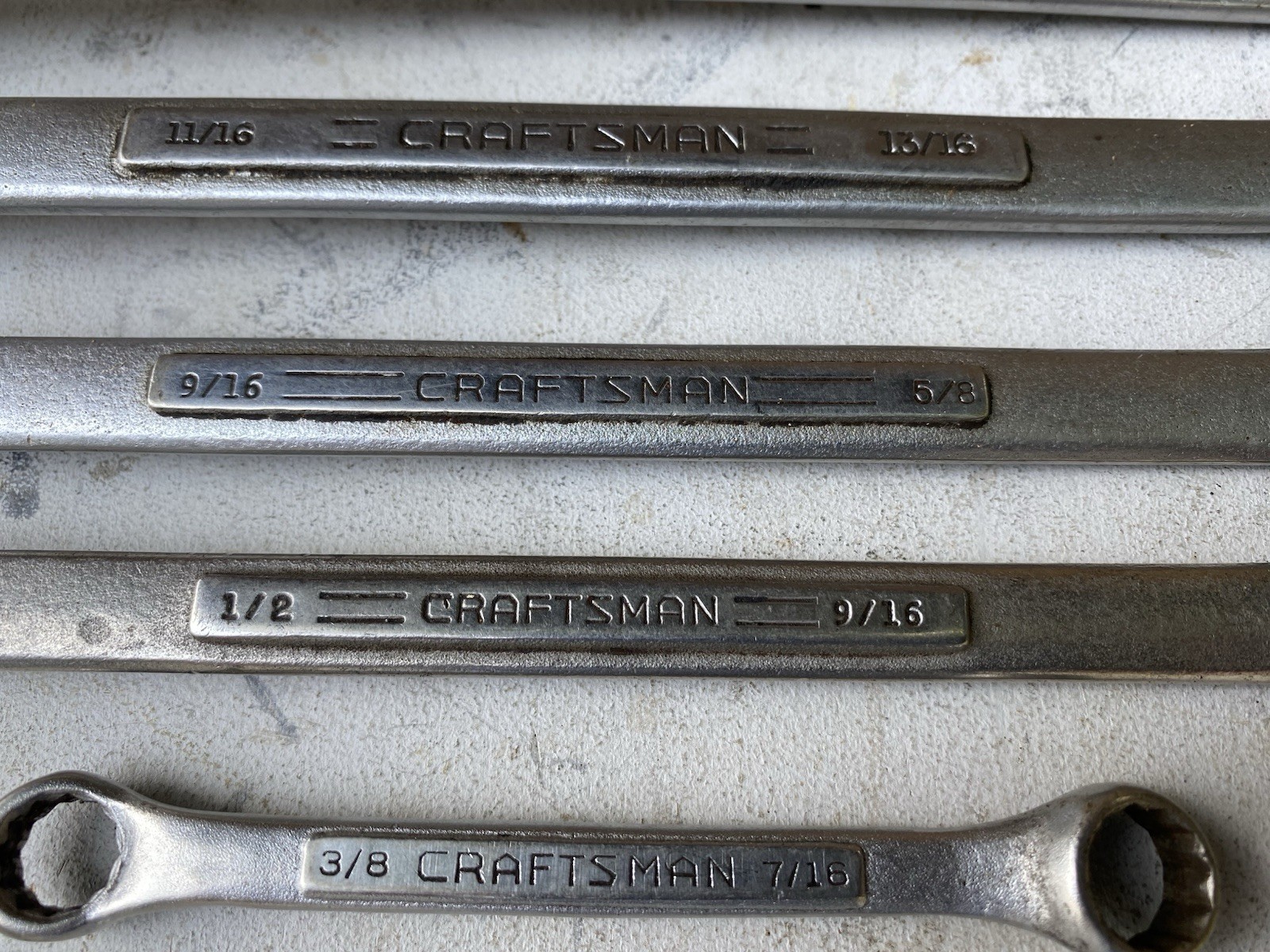 Craftsman Tools USA 6pc SAE Double Box Wrench Set 3/8” – 1”