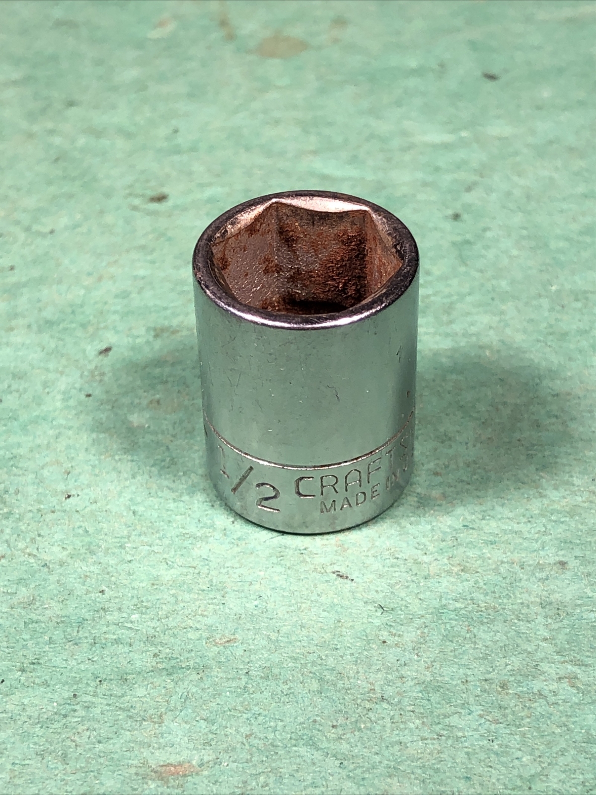 Vintage Craftsman | 1/2″ 6-Point 1/4″ Drive Socket | 43499 | -V- Series | USA