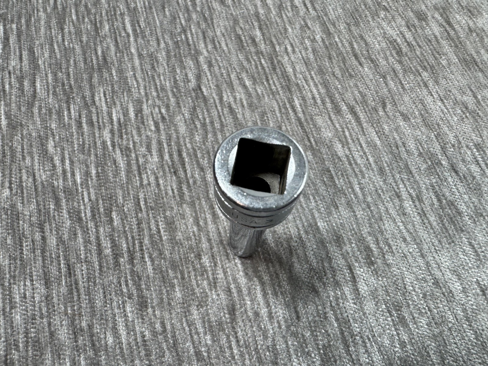 Snap-on SFS081 3/8in Drive 1/4in SAE Socket 6 Point Chrome Finish USA Tool