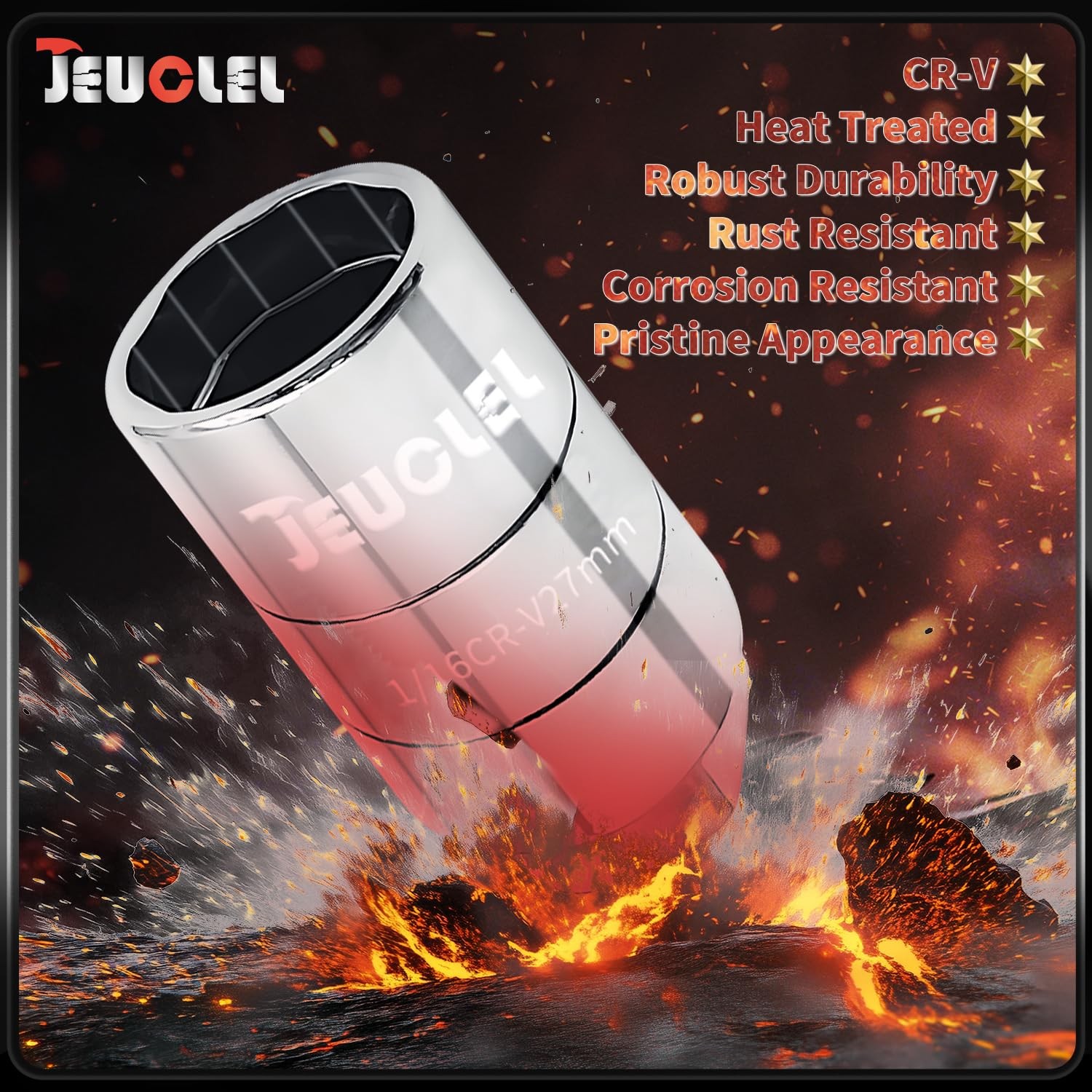 JEUCLEL Oil Pressure Sensor Socket, Special Size 11/16 Inch 27mm Min 28.3mmM…