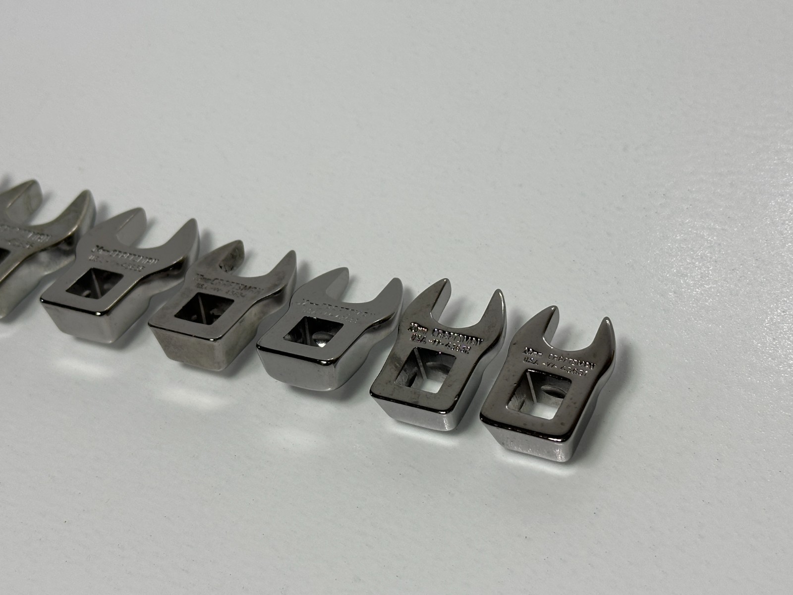 🇺🇸 Craftsman USA 4363 Metric 10mm-19mm Open-end Crowfoot Wrench Set 3/8″ Drive