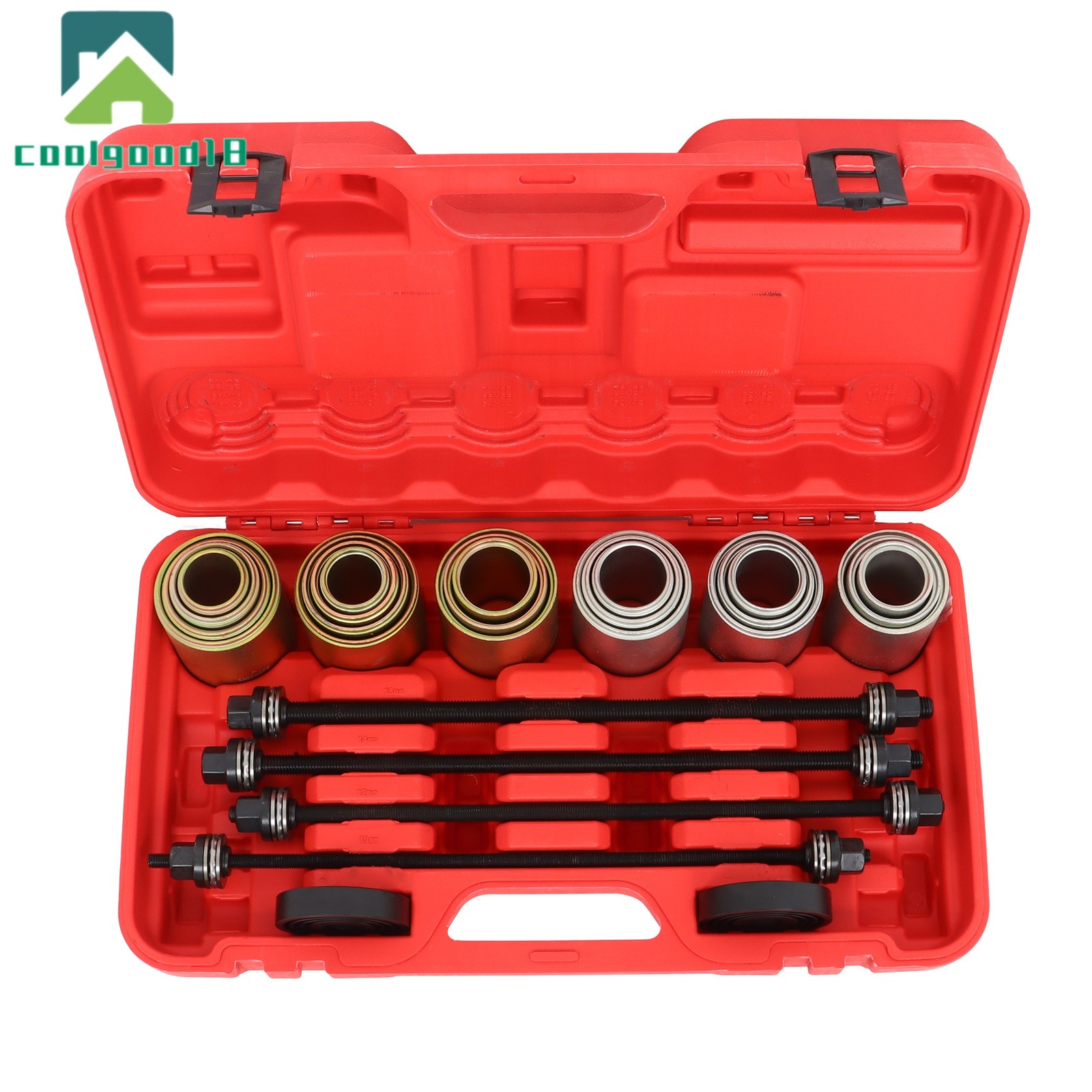 26Pcs Universal Press Pull Sleeve Kit Bush Bearing Removal Insertion Tool Kit
