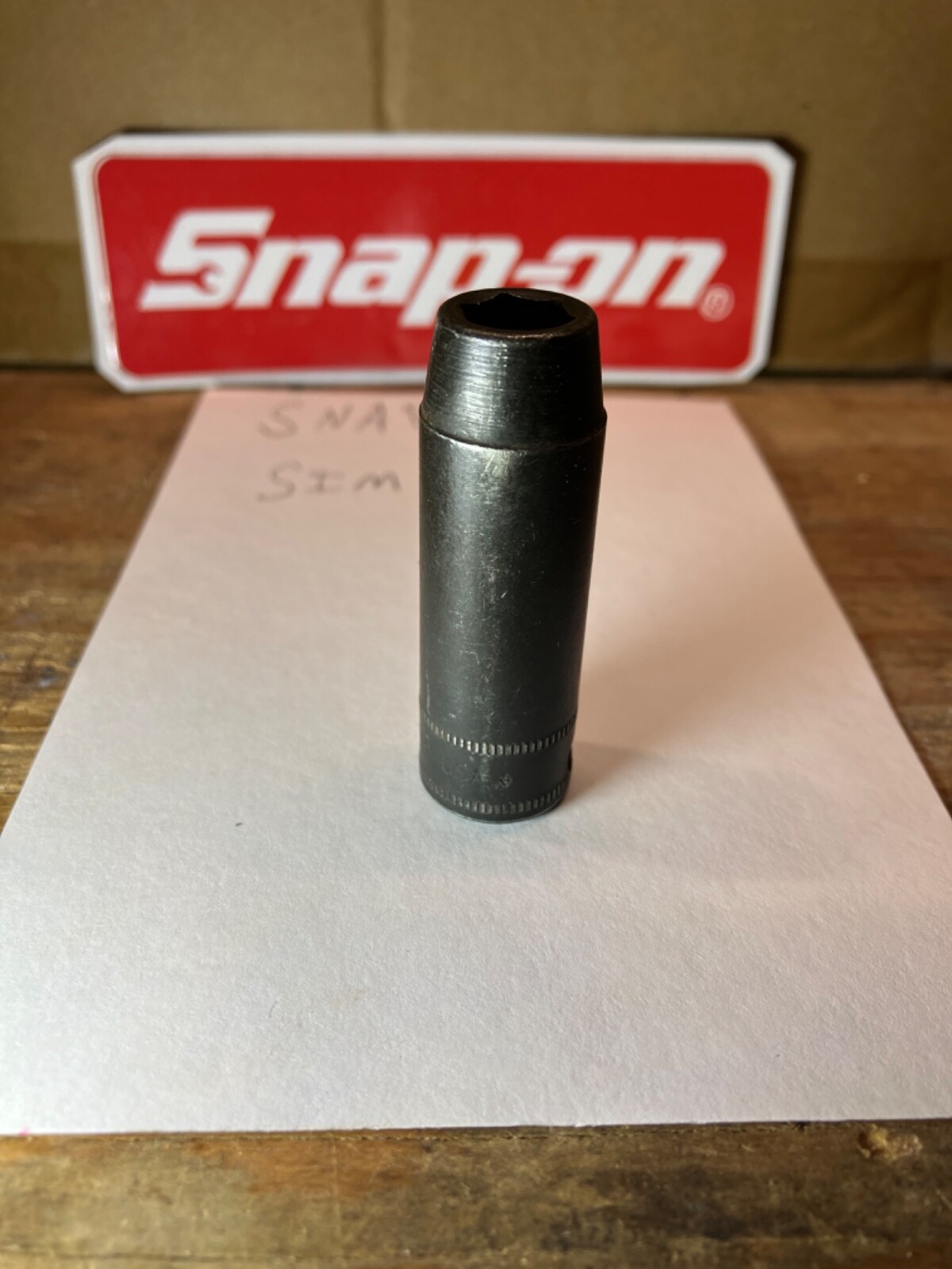 Snap On Tools USA SIMFM9 3/8″ Drive 9MM 6 Point Metric Deep Impact Socket NICE!