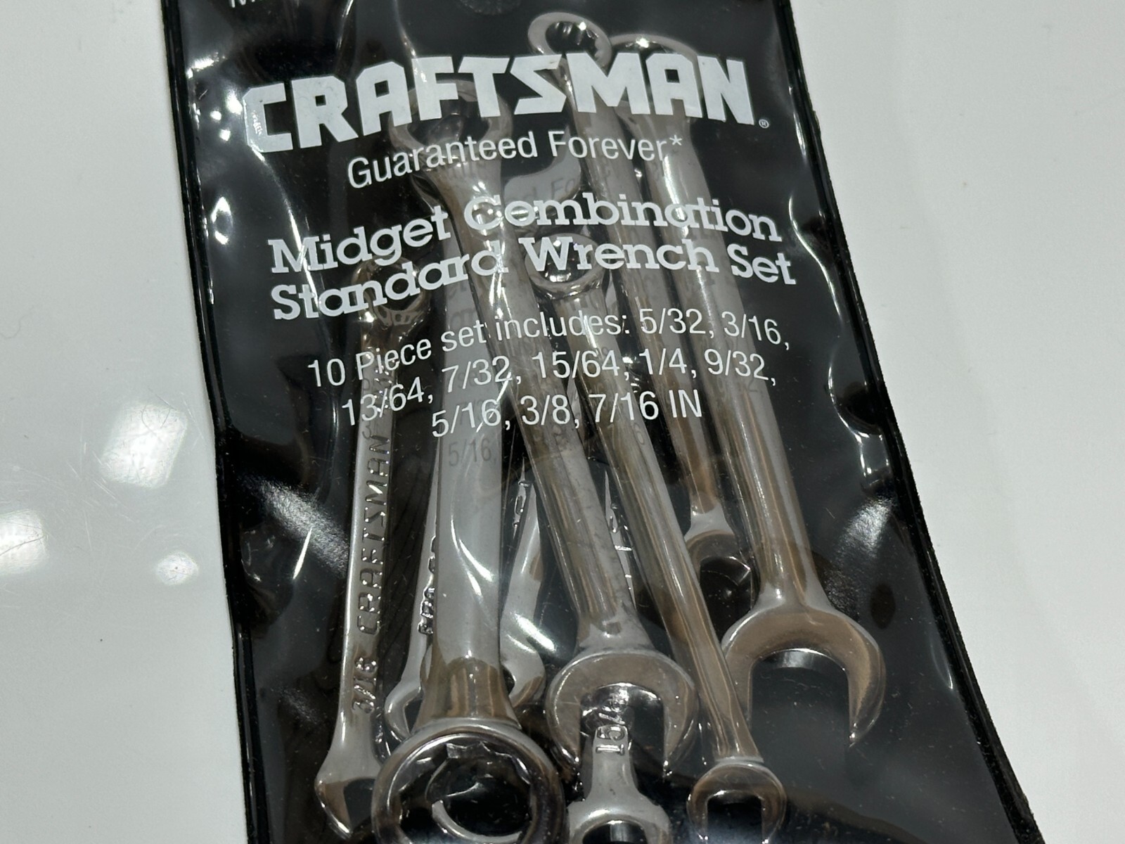 NEW Craftsman Tools USA 10pc 42319 SAE Midget Ignition Wrench Set Original Pouch