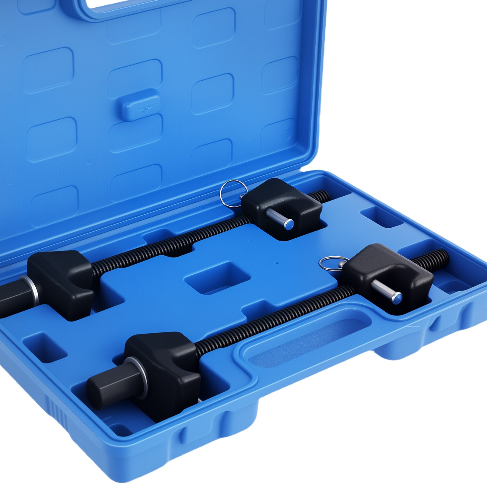 2pc Coil Spring Compressor Tools Kit For MacPherson Struts Shocks W/Detent Pins
