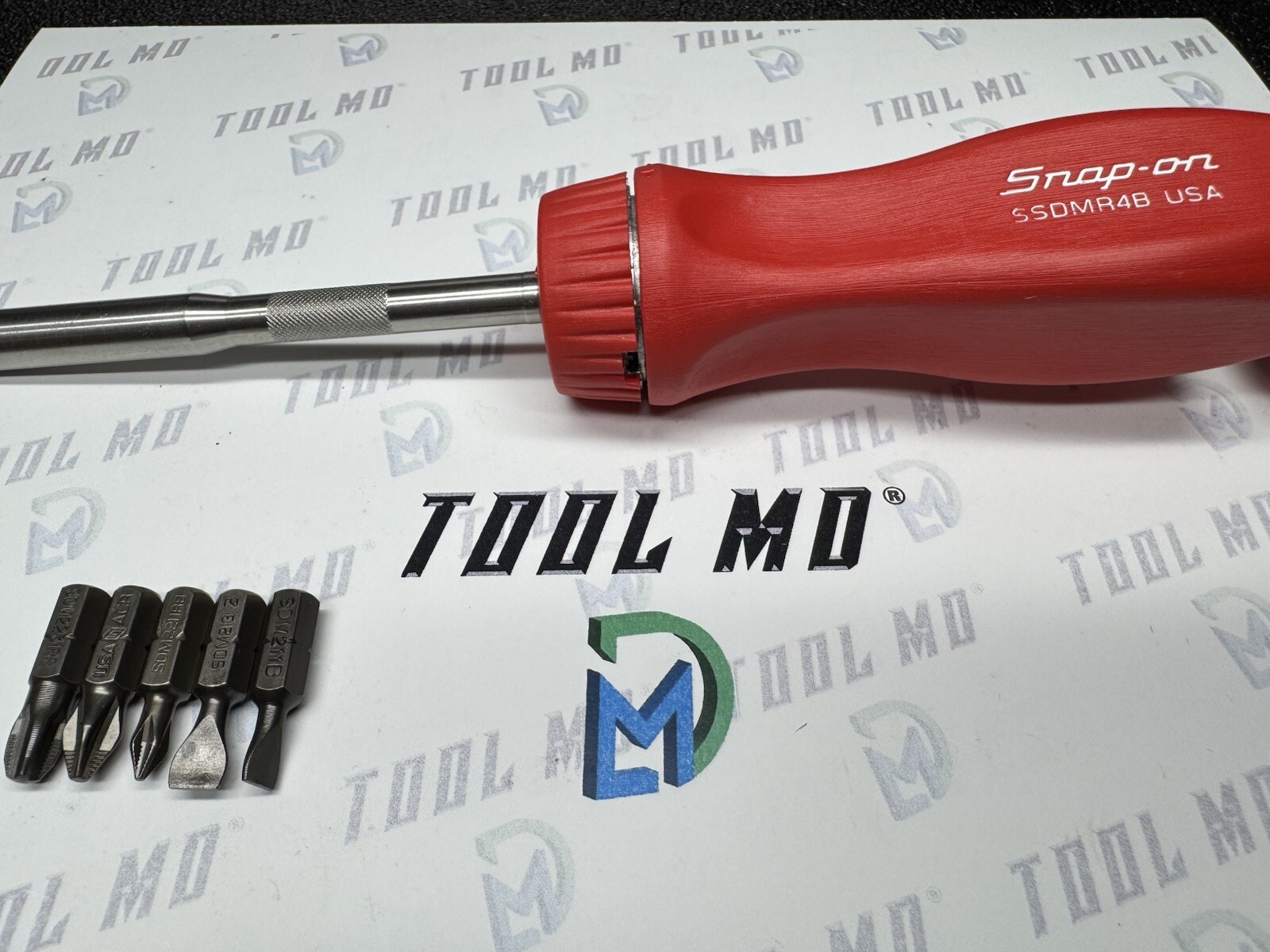 Snap-on Tools NEW RED Hard Handle Ratcheting Screwdriver SSDMR4BR