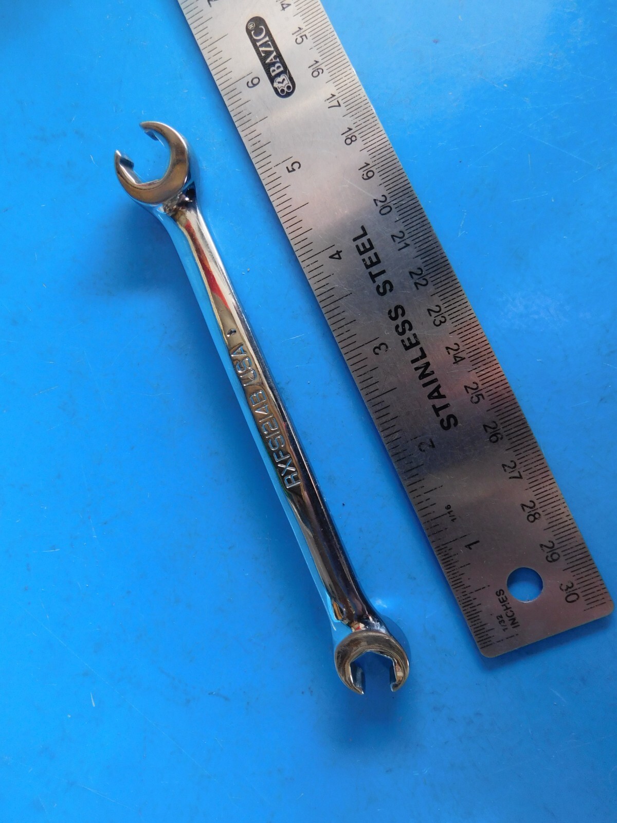 USED, SNAP ON TOOLS «3/8X7/16 IN.» FLARE NUT LINE WRENCH , PART #RXFS1214B