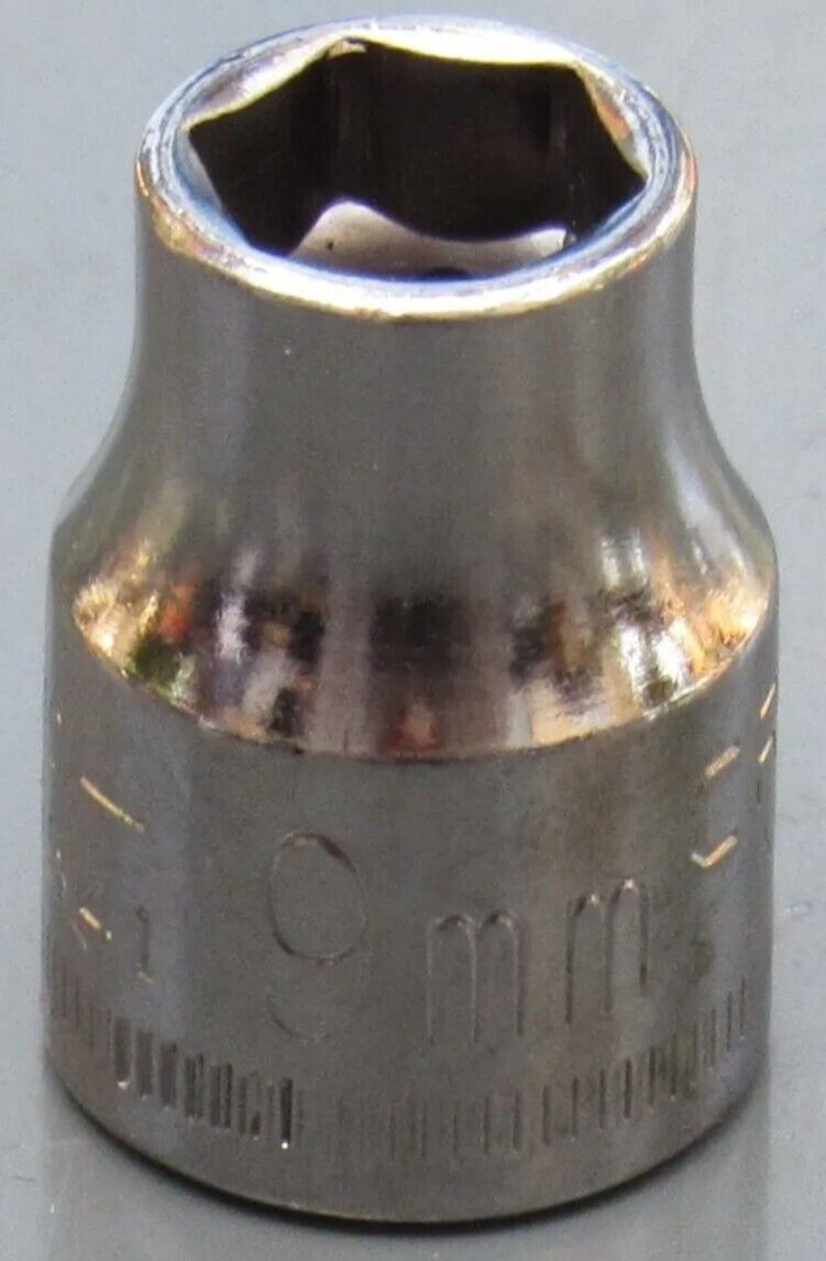 CRAFTSMAN TOOLS USA G1 43541, 3/8″ DR. 9MM. SOCKET, SHALLOW, 6 PT. *INVERTED G*