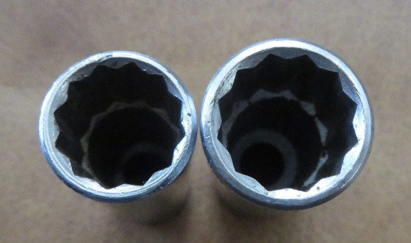 2pc Craftsman 3/8″ Drive 12pt EE Series Deep Well Chrome Sockets