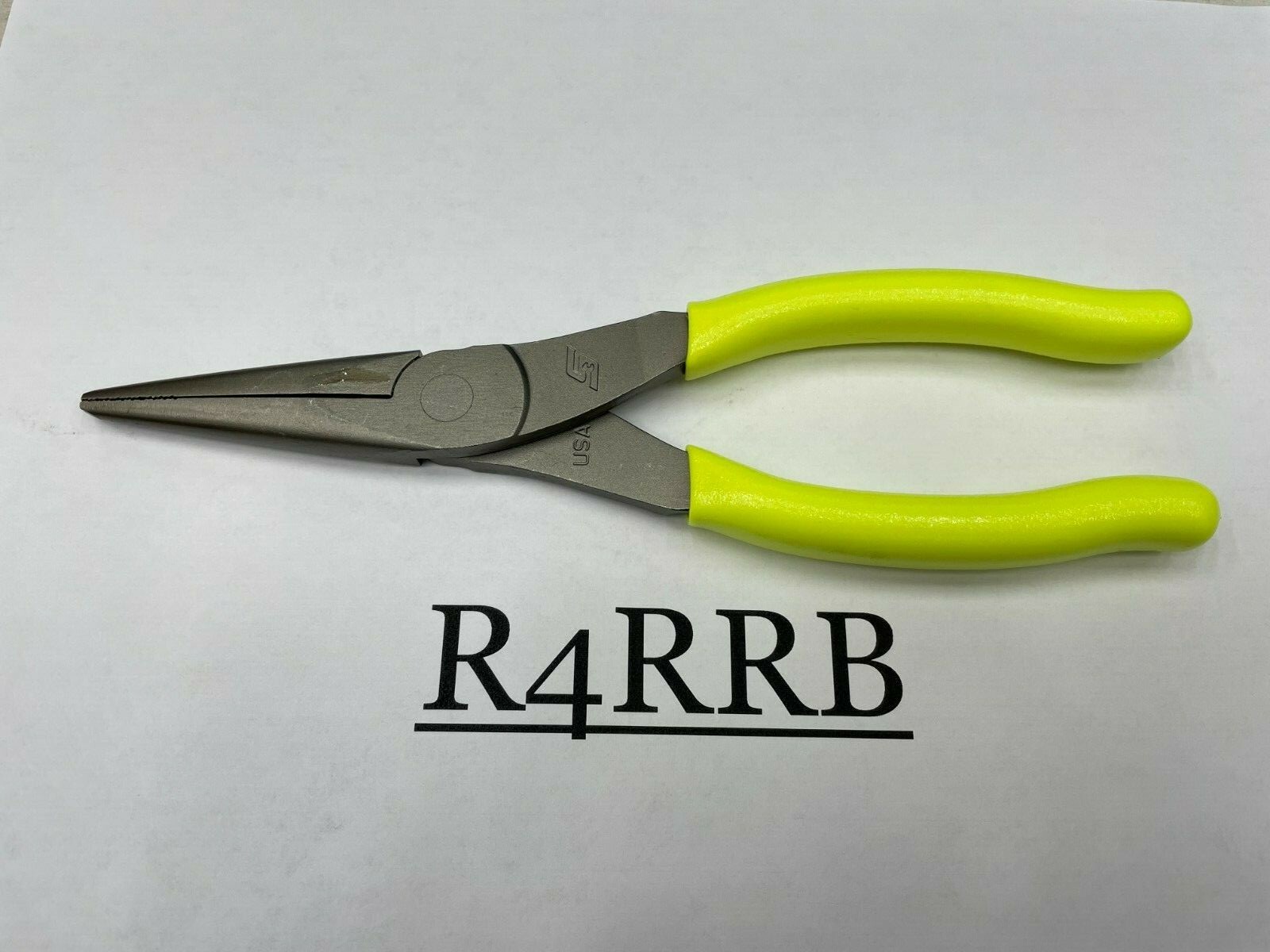 Snap-On Tools USA NEW HIVIZ Soft Grip 8″ Talon Grip Needle Nose Pliers 96ACFHV