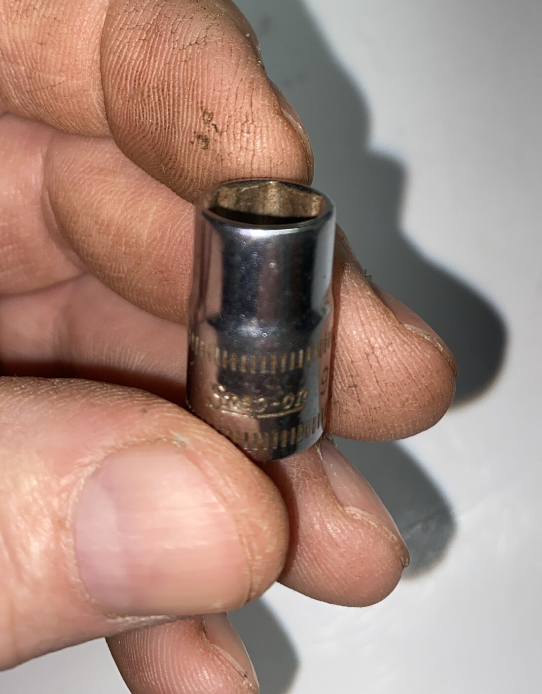 🔥Vintage Used Snap On 🇺🇸9mm 6 Point 1/4″ Drive Shallow Socket TMM9 9MM ✅