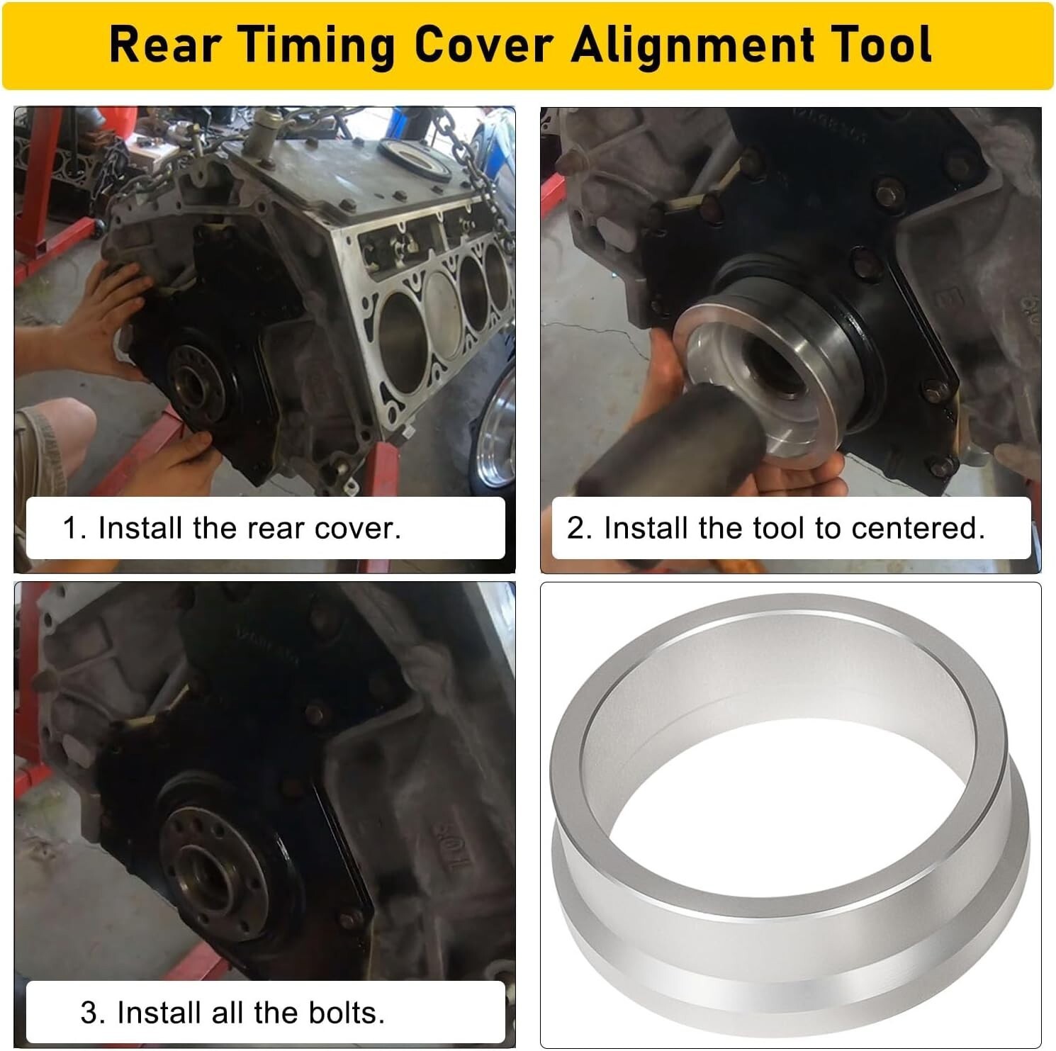 Front Rear Timing Cover & Oil Pans Alignment Tool for LS Engine LS1 LS2 LS3 LS6