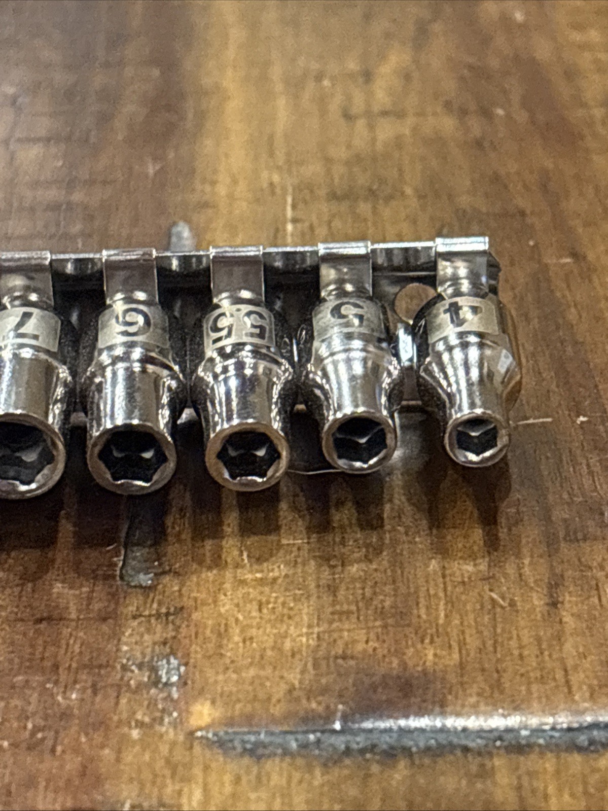 Craftsman 1/4” Laser Shallow Socket Set 4mm – 14mm 1/4” Drive 6pt 12pc USA NOS