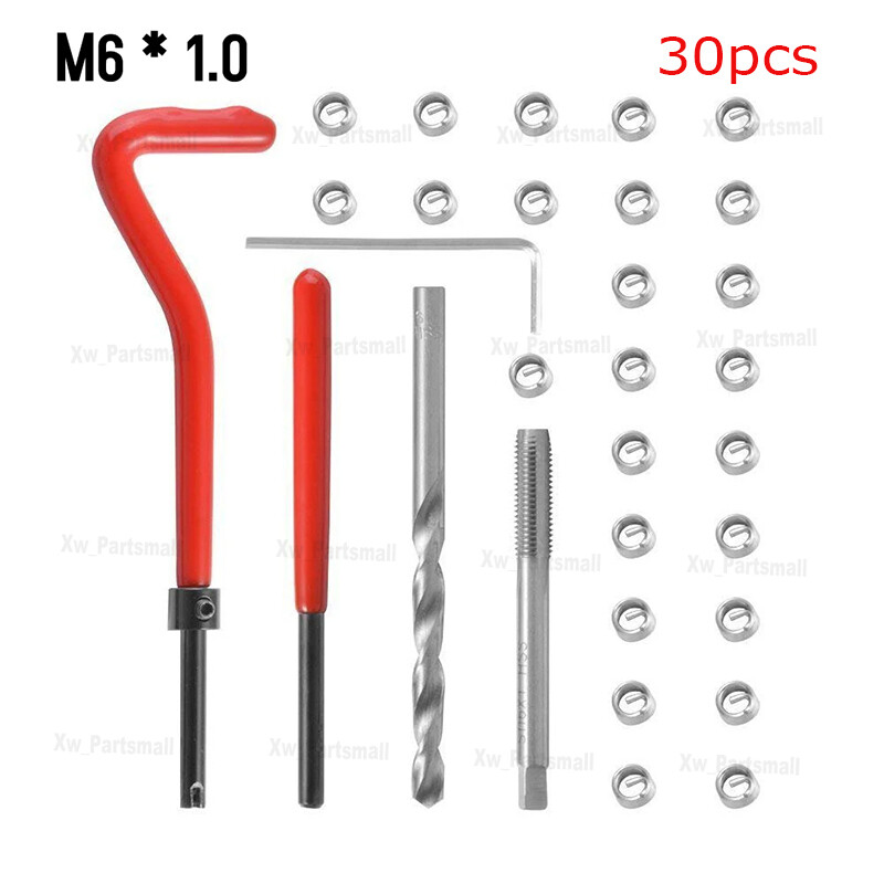 Car Metric Thread Repair Insert Kit Helicoil Car Pro Coil Tool M5/M6/M8/M10/M12
