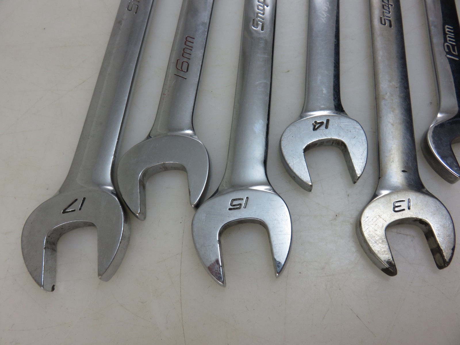 Snap-On METRIC OEXM Series Combination Wrench 8pc Set 10mm-17mm