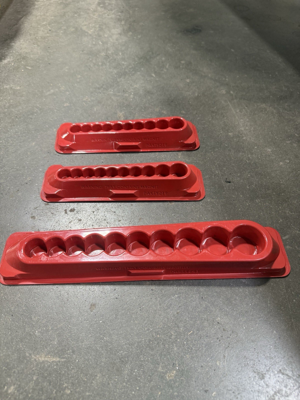 Snap On Magnetic Socket Tray 1/4” And 3/8”