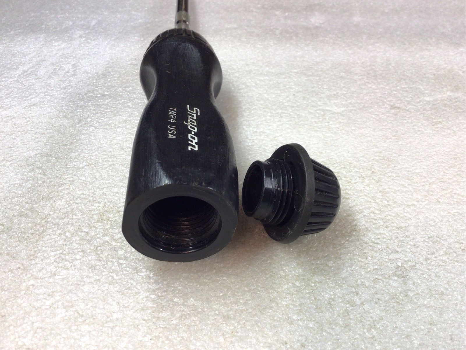 Snap On TMR4 – 1/4″ Square Drive, Ratcheting, 9” Black Hard Handled Driver-USA