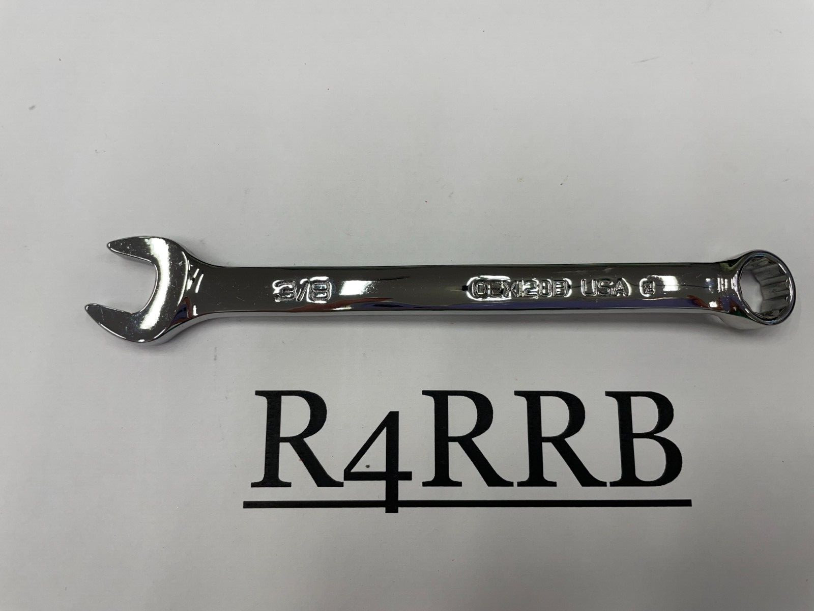 Snap-on Tools USA NEW 3/8″ SAE 12 Point Short Length Chrome Combo Wrench OEX120B