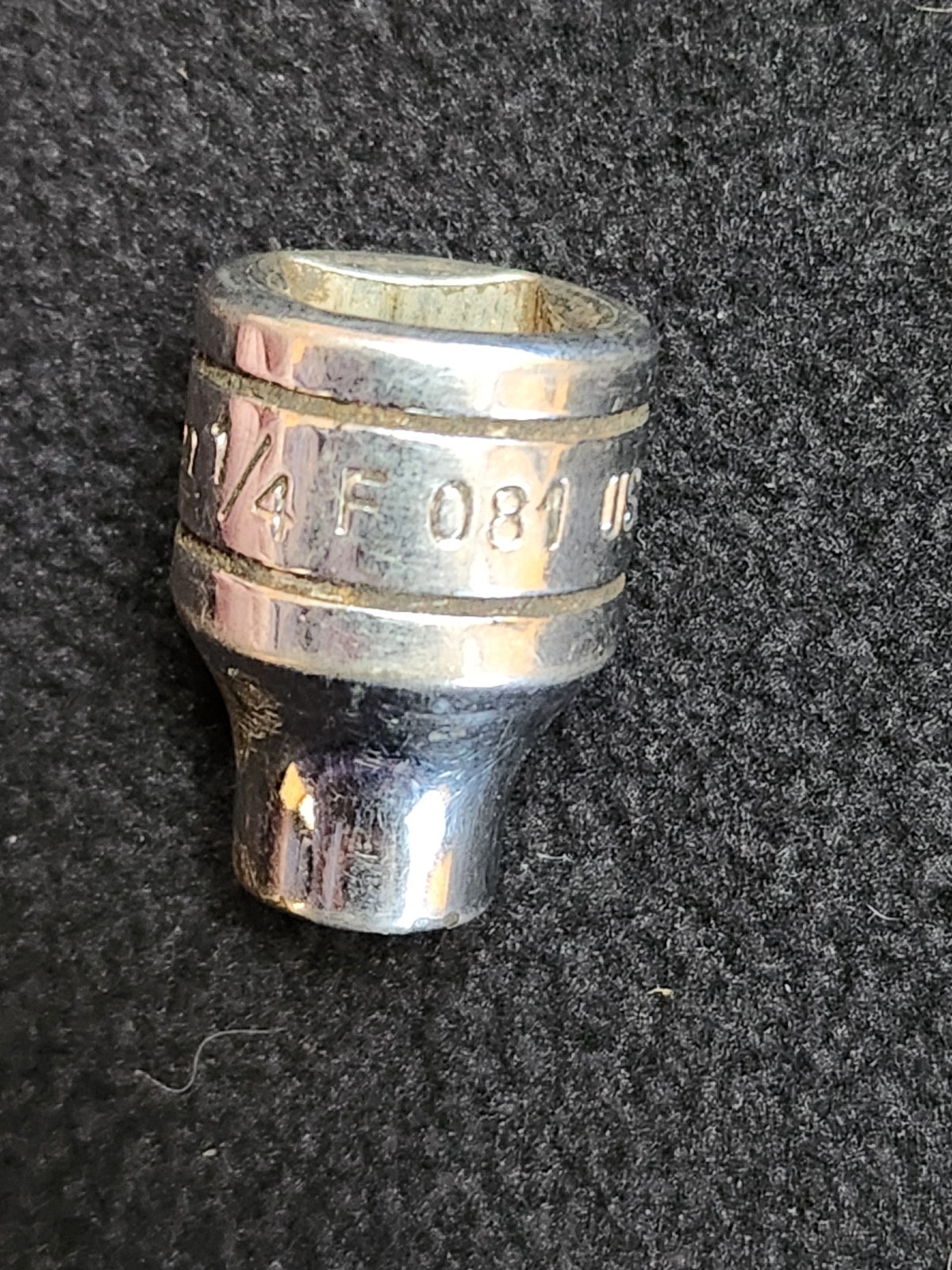Snap-on Tools F081 1/4″ SAE Flank Drive Shallow Socket 3/8″ Drive 12 Pt