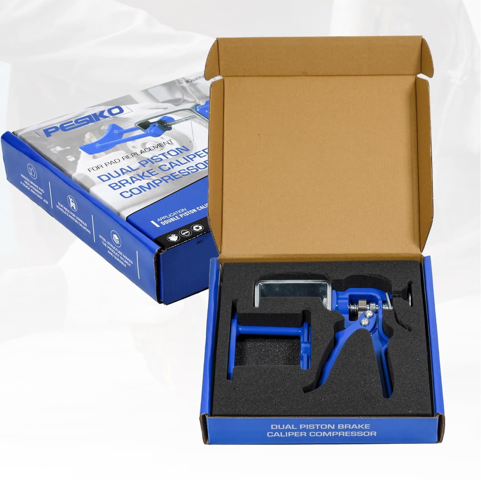 PESIKO 25750 Dual Disc Brake Caliper Compressor Brake Caliper Piston Tool for…