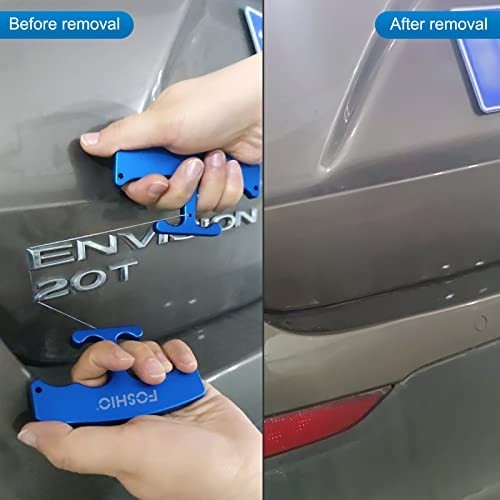 Aluminum Alloy Car Logo Emblem Remover Tool with 3PCS 60CM PE Cables for Film