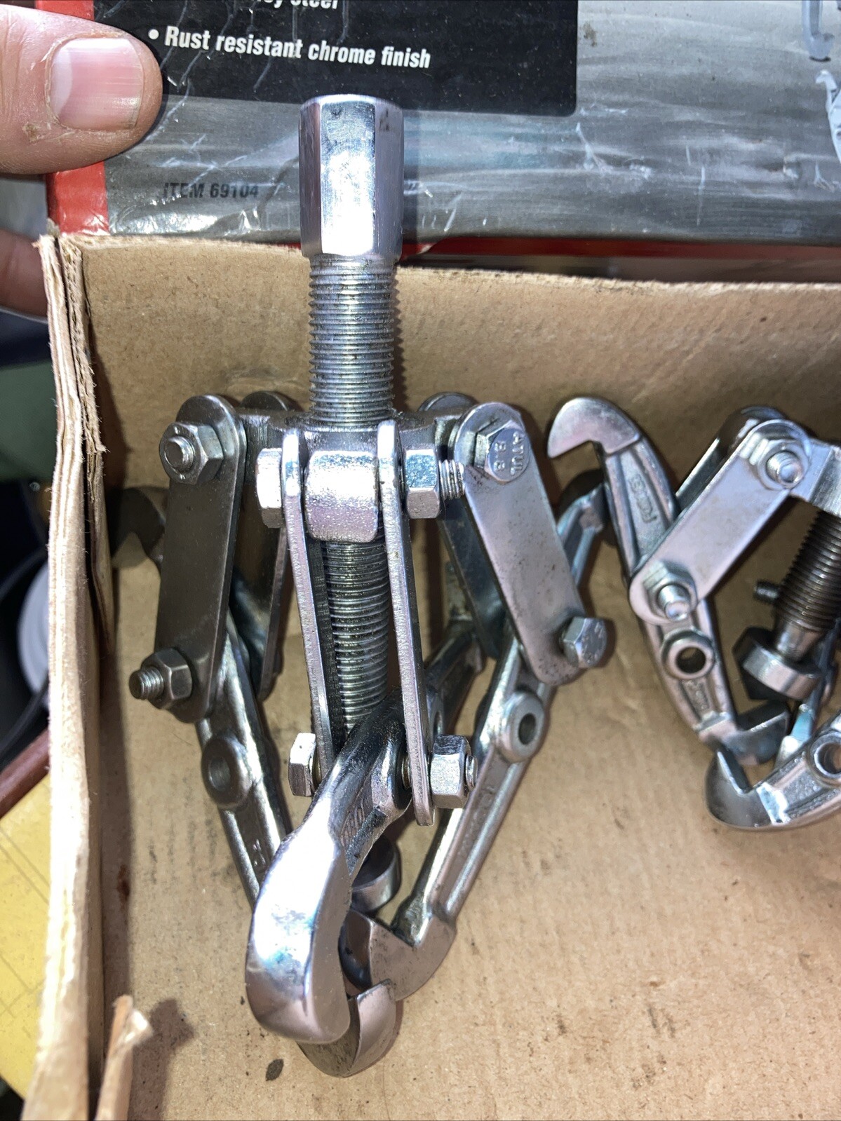 PITTSBURGH Three Jaw Puller Set 3″ 4″ 6″ inch drop forged (missing 8” Puller)