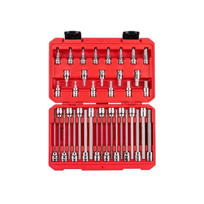 Tekton SHB91316 3/8 Inch 38 Piece Drive Hex Bit Socket Set W/Case