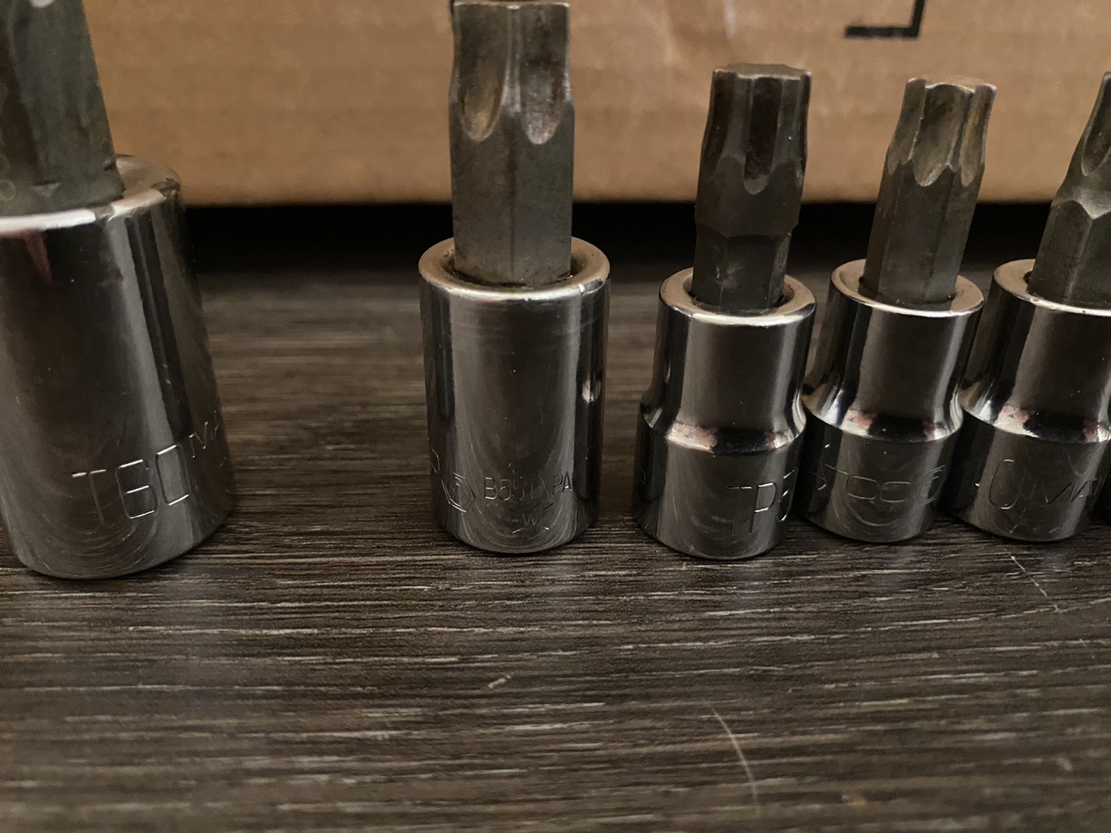 7pc Lot Matco Tools Torx & Bit Sockets 3/8″ & 1/2 Drive & 8mm- Rail – Ratchet