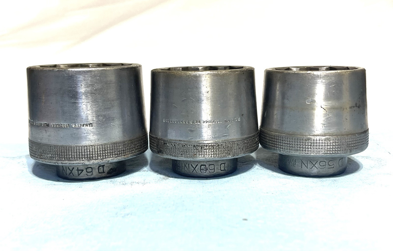 Vntg Blackhawk USA 3/4 Drive 12pc. Socket Set Push Through Ratchet and Extension