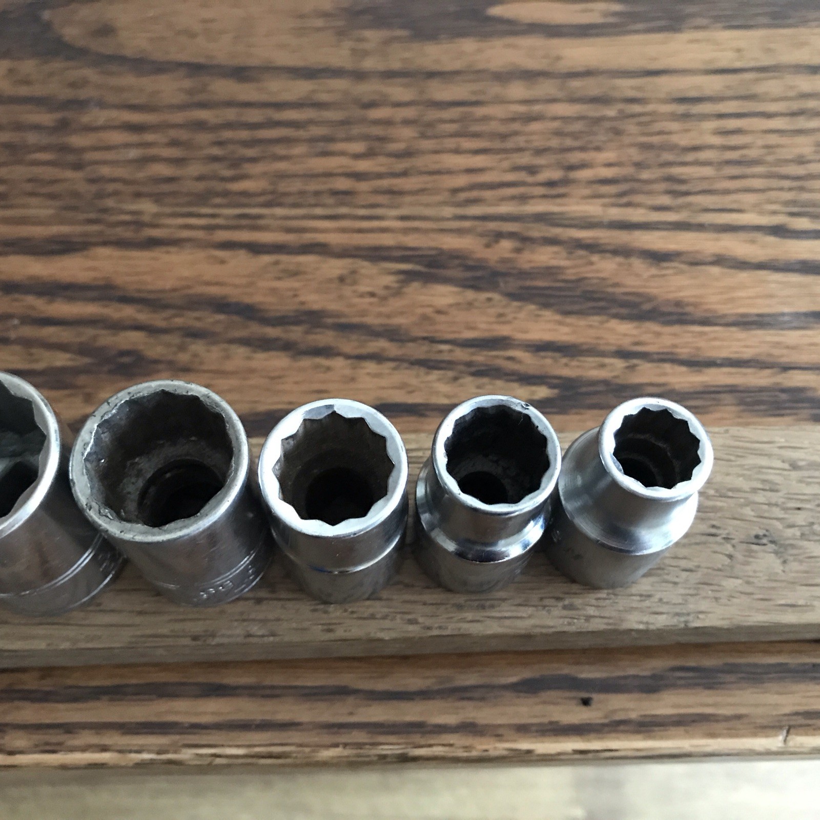 6 Gordon Tools Sockets 1/2” to 3/16” Whitworth With 1/2″ Drive A.