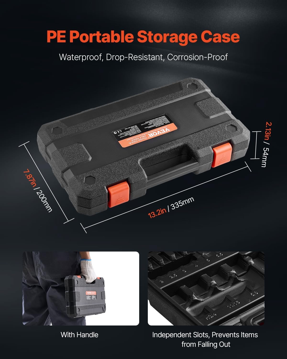 32-Piece Hex Bit Socket Set – S2 Alloy & Cr-V Steel, SAE/Metric, 1/4″, 3/8″, 1/2