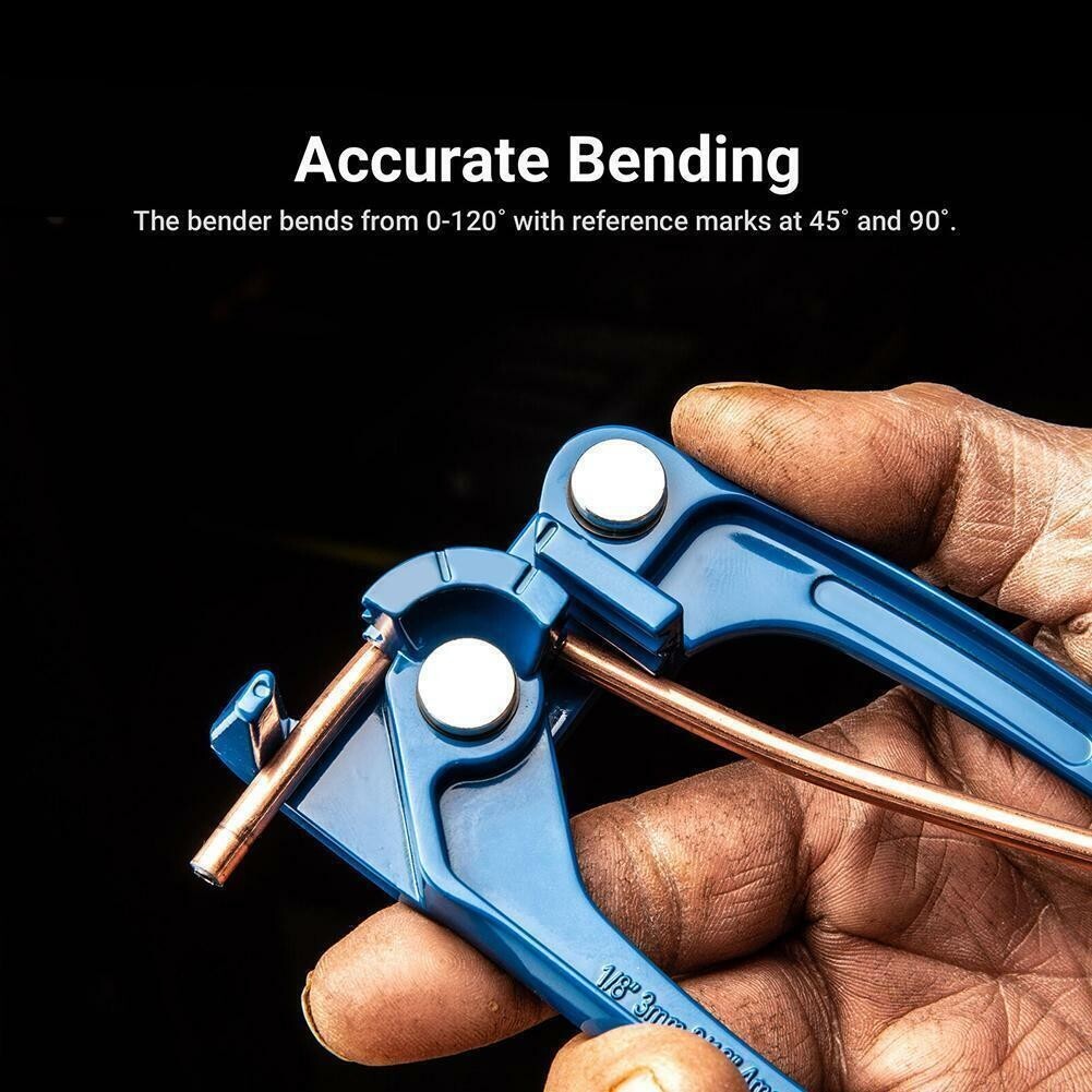 3-in-1 Brake Pipe 1/8″ 3/16″ & 1/4″ Mini Tube Bender 0 to 120 Degrees USA SELLER