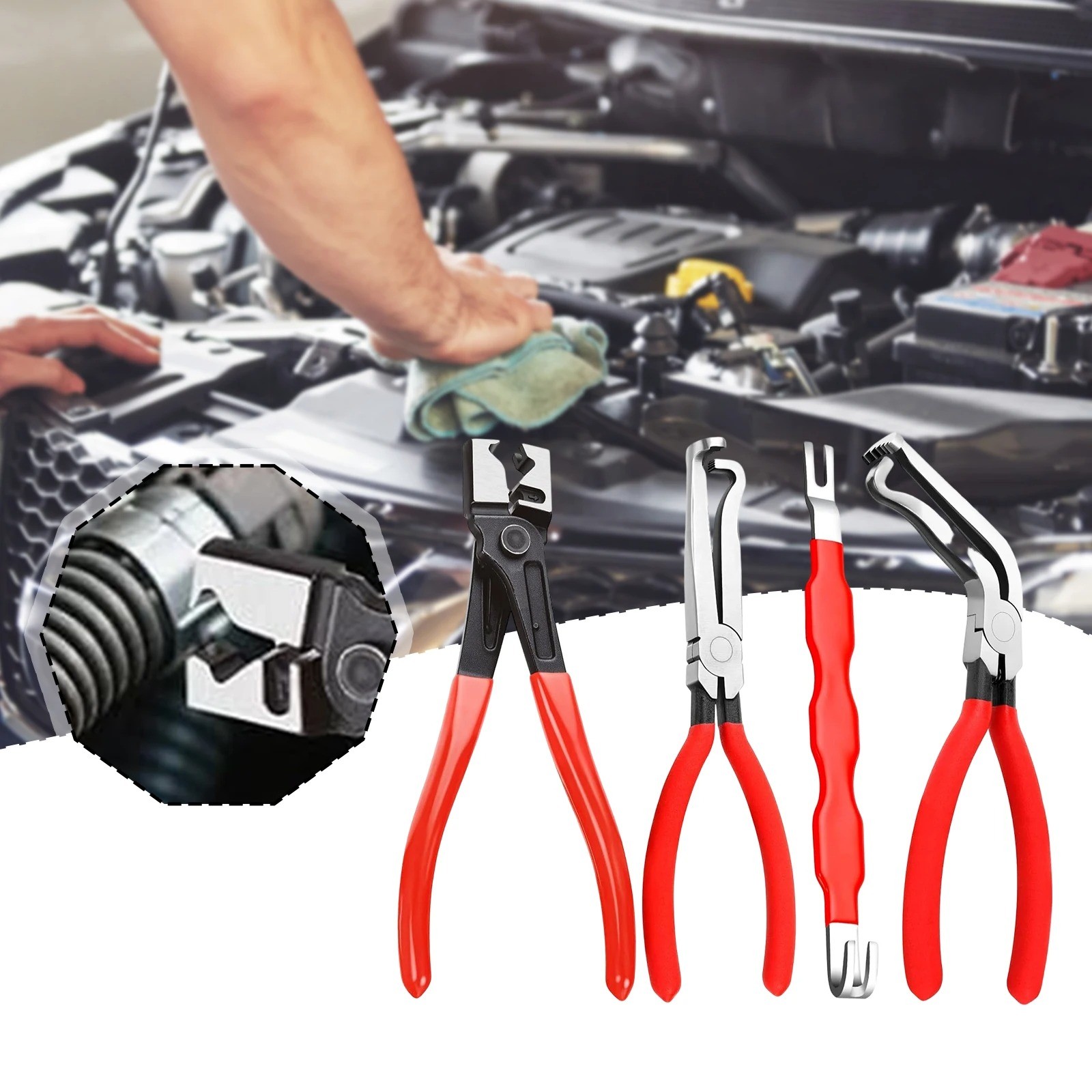 Terminal Plug Removal Tool Kit Electrical Disconnect Pliers Connector Separat