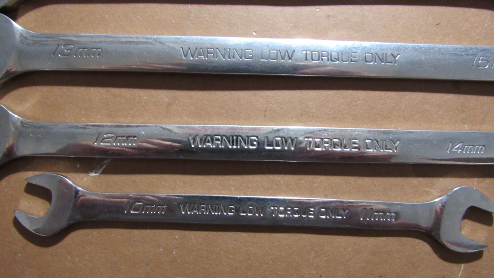 Snap On Metric Low Torque Slimline Wrench Set 4 Pieces