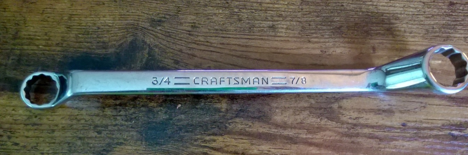CRAFTSMAN 44319 3/4″ X 7/8″ 12 POINT BOX END WRENCH 60° OFFSET VA 44319 USA